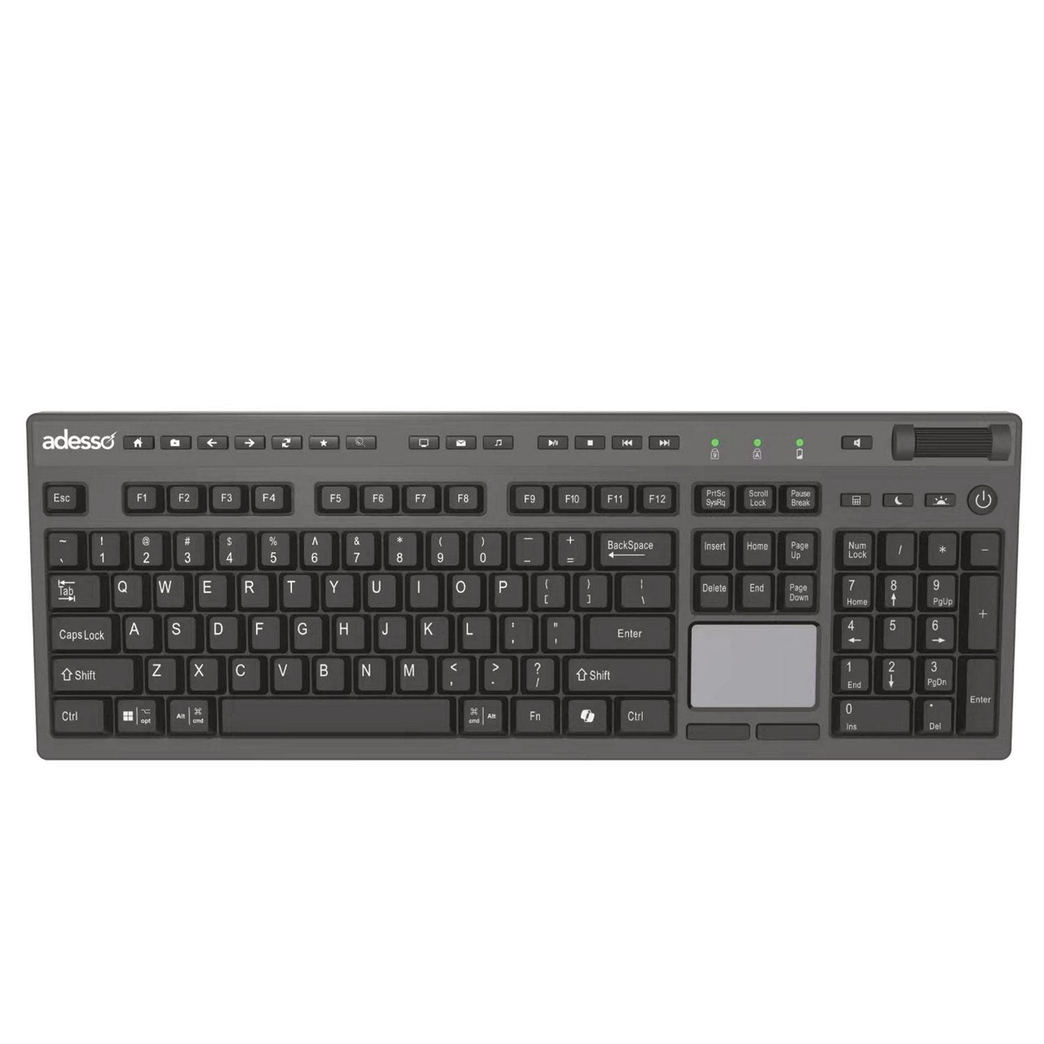 Adesso WKB-4450UB Keyboard, Black - Bloom Skins