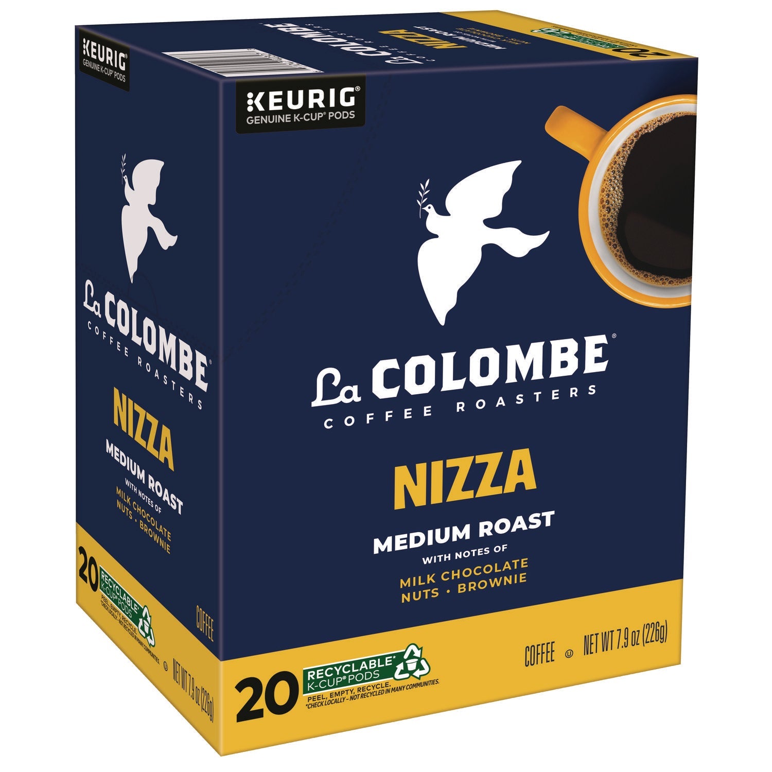 La Colombe® Coffee K-Cup Pods, Nizza Medium Roast, 20/Box