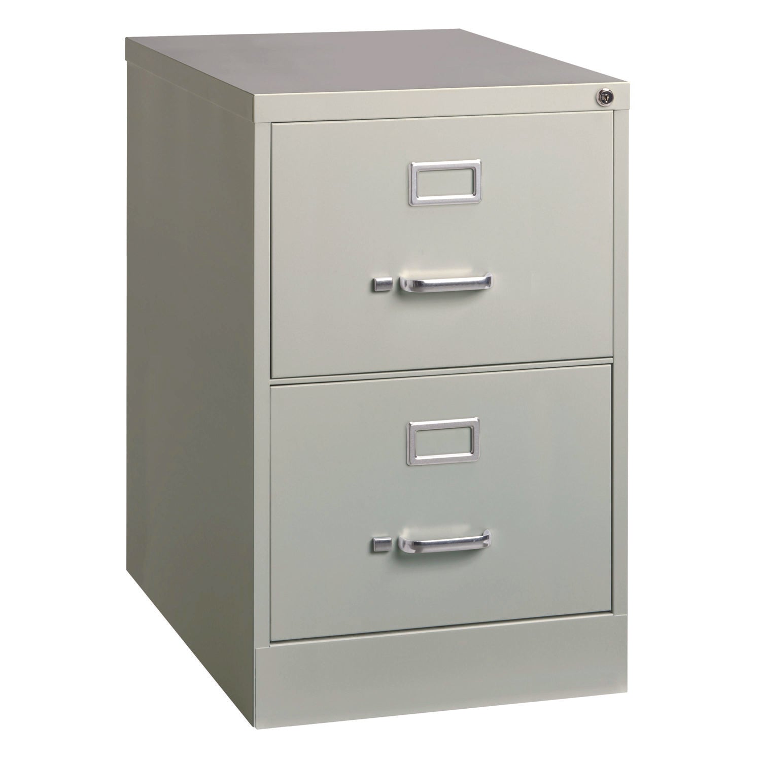 Alera® Two-Drawer Economy Vertical File, 2 Legal-Size File Drawers, Light Gray, 15" x 25" x 28.38"