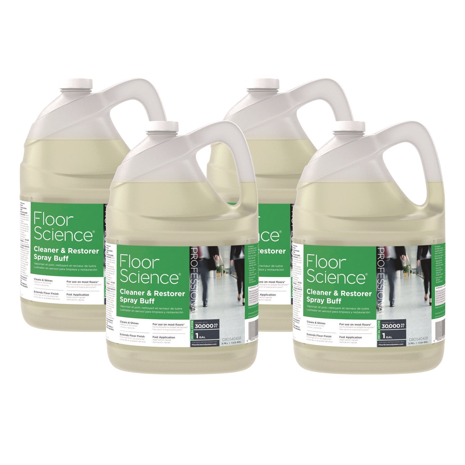 Diversey™ Floor Science Cleaner/restorer Spray Buff, Citrus Scent, 1 Gal Bottle, 4/carton