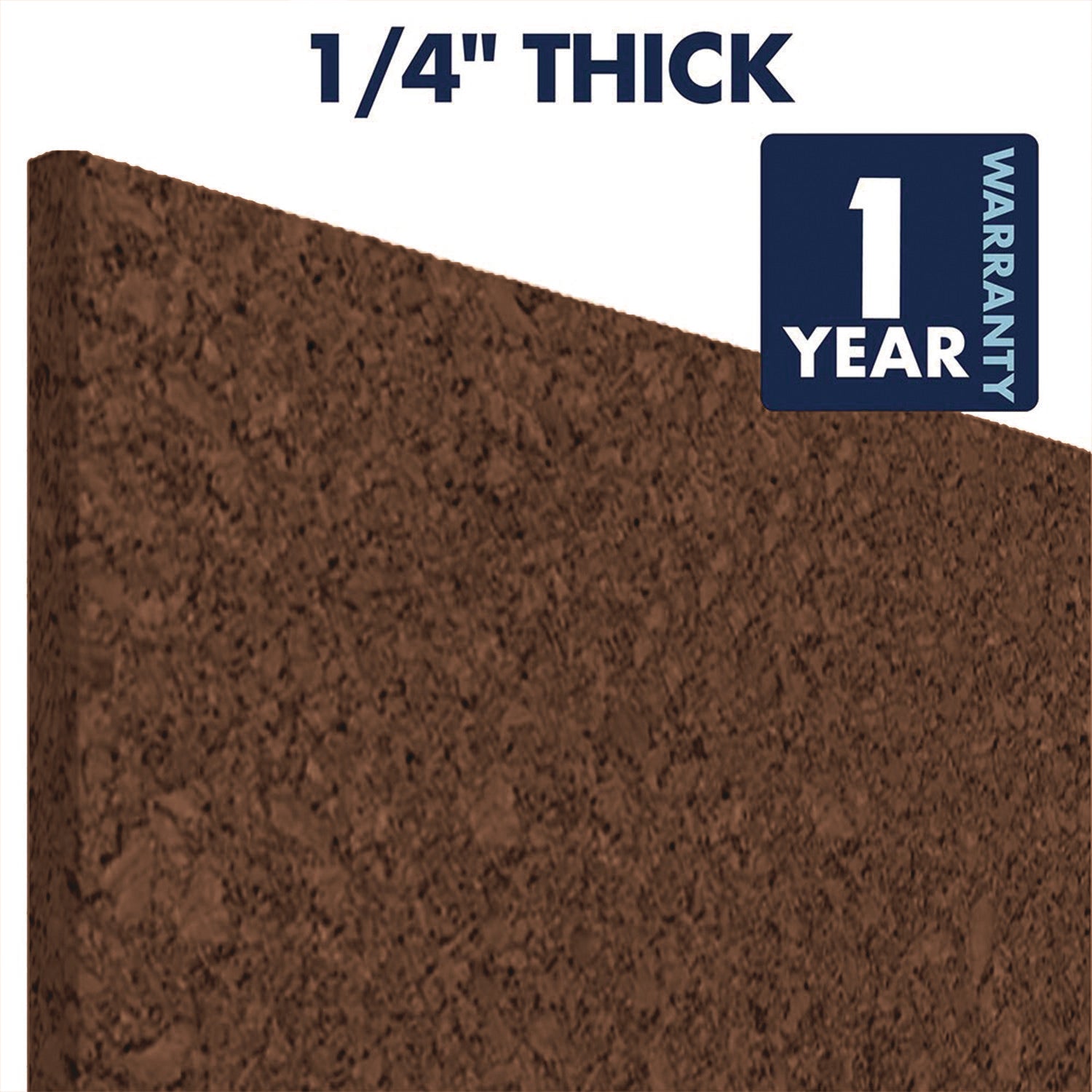 Quartet® Cork Panels, 12" x 0.38" x 12", Brown, 4/Pack