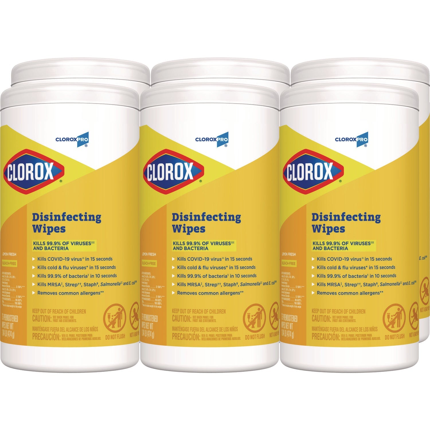 Disinfecting Wipes | Lemon Fresh, 75-Canister