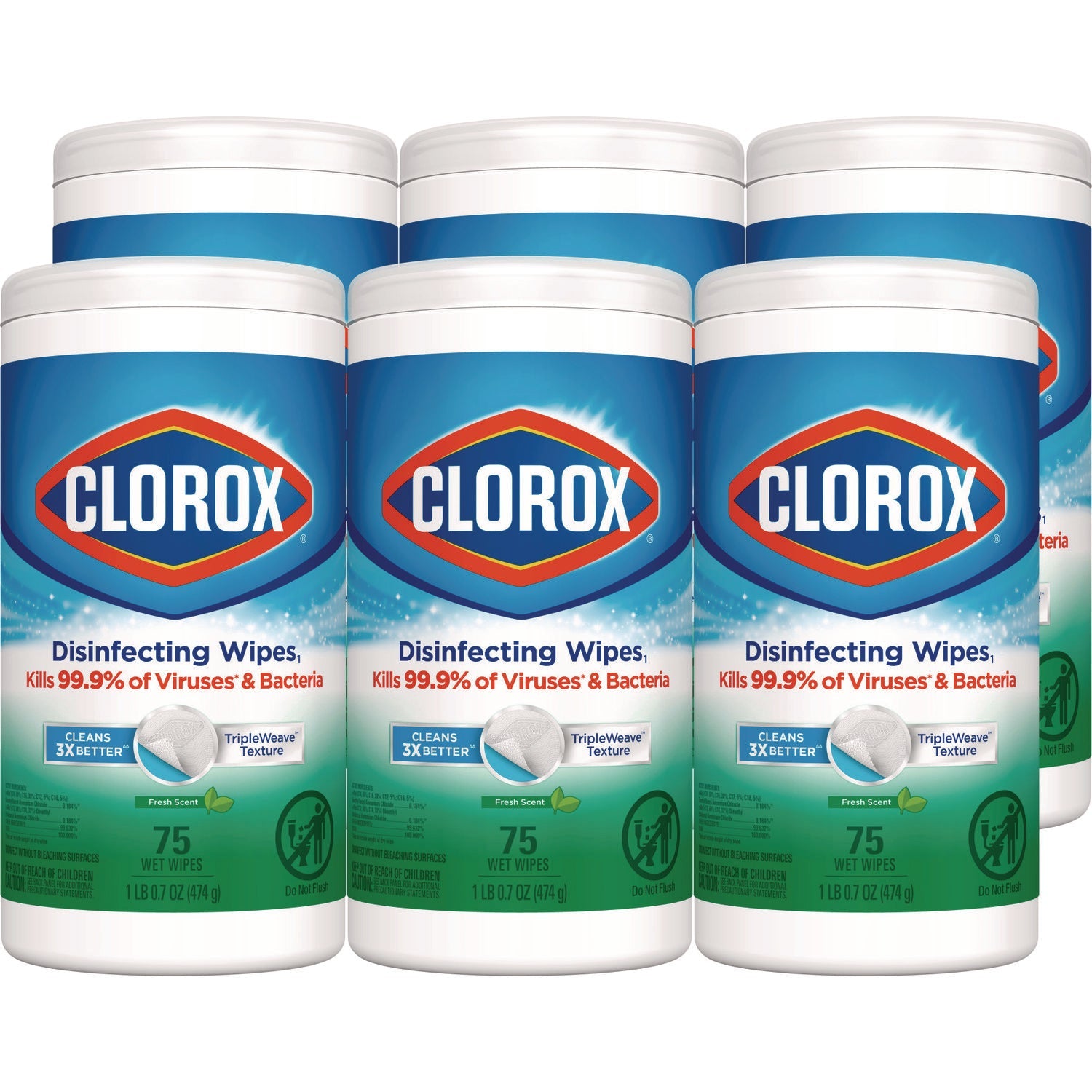 Disinfecting Wipes | Fresh Scent, 75-Canister
