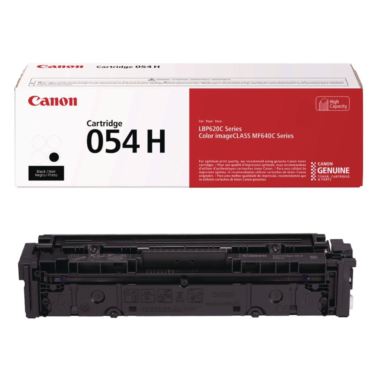 Canon® 3028c001 (054h) High-Yield Toner, 3,100 Page-Yield, Black