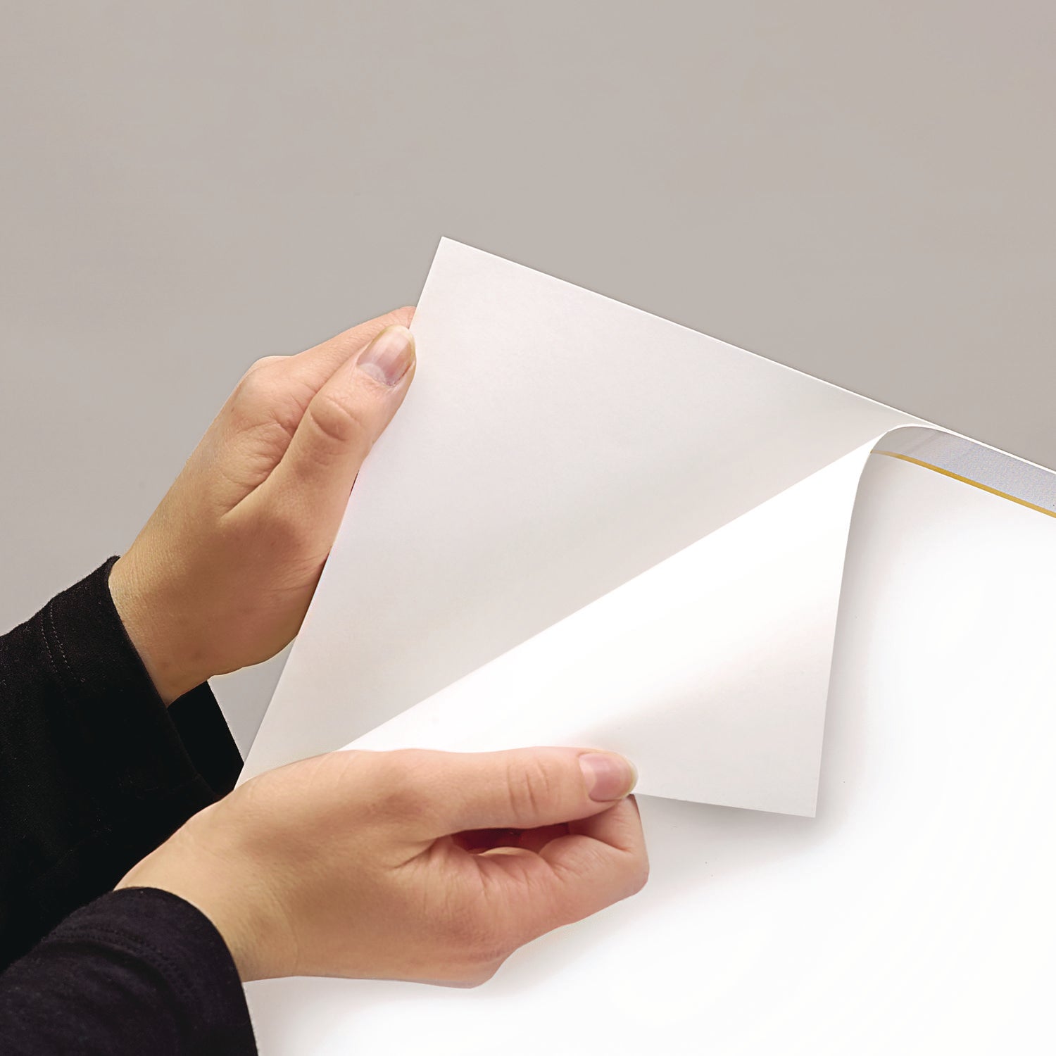 AT-A-GLANCE® Wallmates Self-Adhesive Dry Erase Monthly Planning Surfaces, 24 X 18, White/gray/orange Sheets, Undated