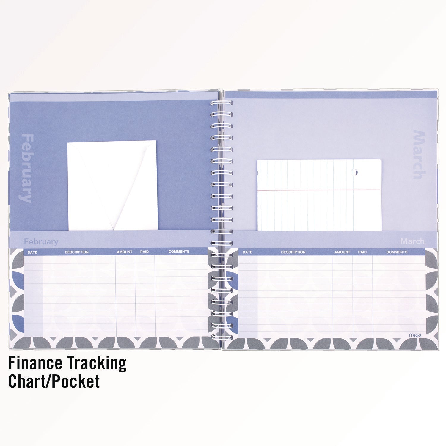 AT-A-GLANCE® Day Runner® Monthly Home Finance Organizer, 5 Column Format, Black/green/white Cover, 11 X 9 Sheets, 30 Sheets/book