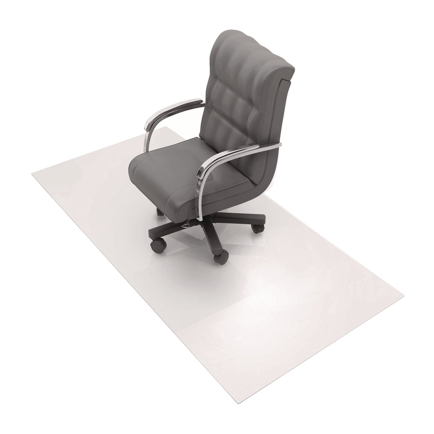 Floortex® Cleartex Ultimat XXL Polycarbonate Chair Mat for Hard Floors, 60" w x 60" l, Clear