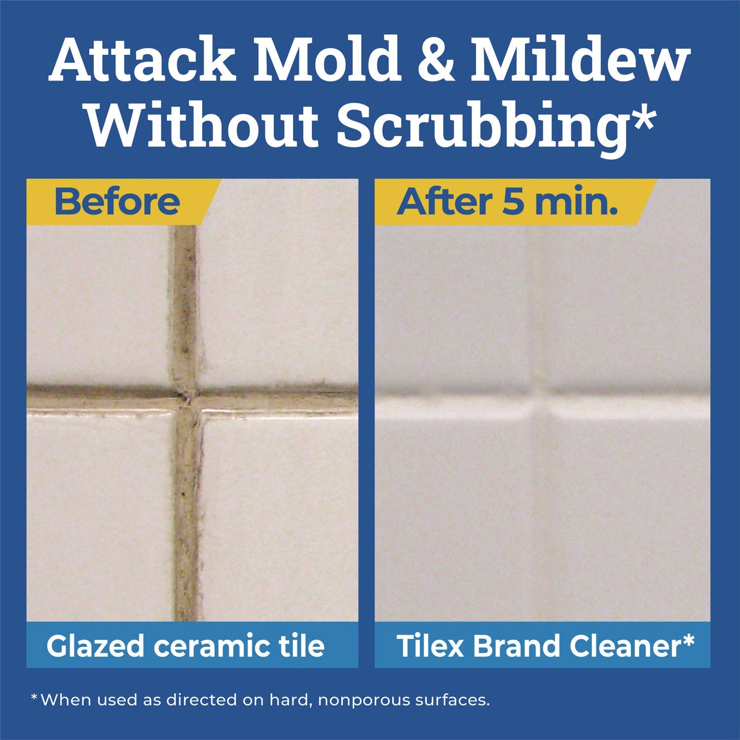 Tilex® CloroxPro Disinfecting Instant Mold and Mildew Remover, 128 oz Refill Bottle, 4/Carton