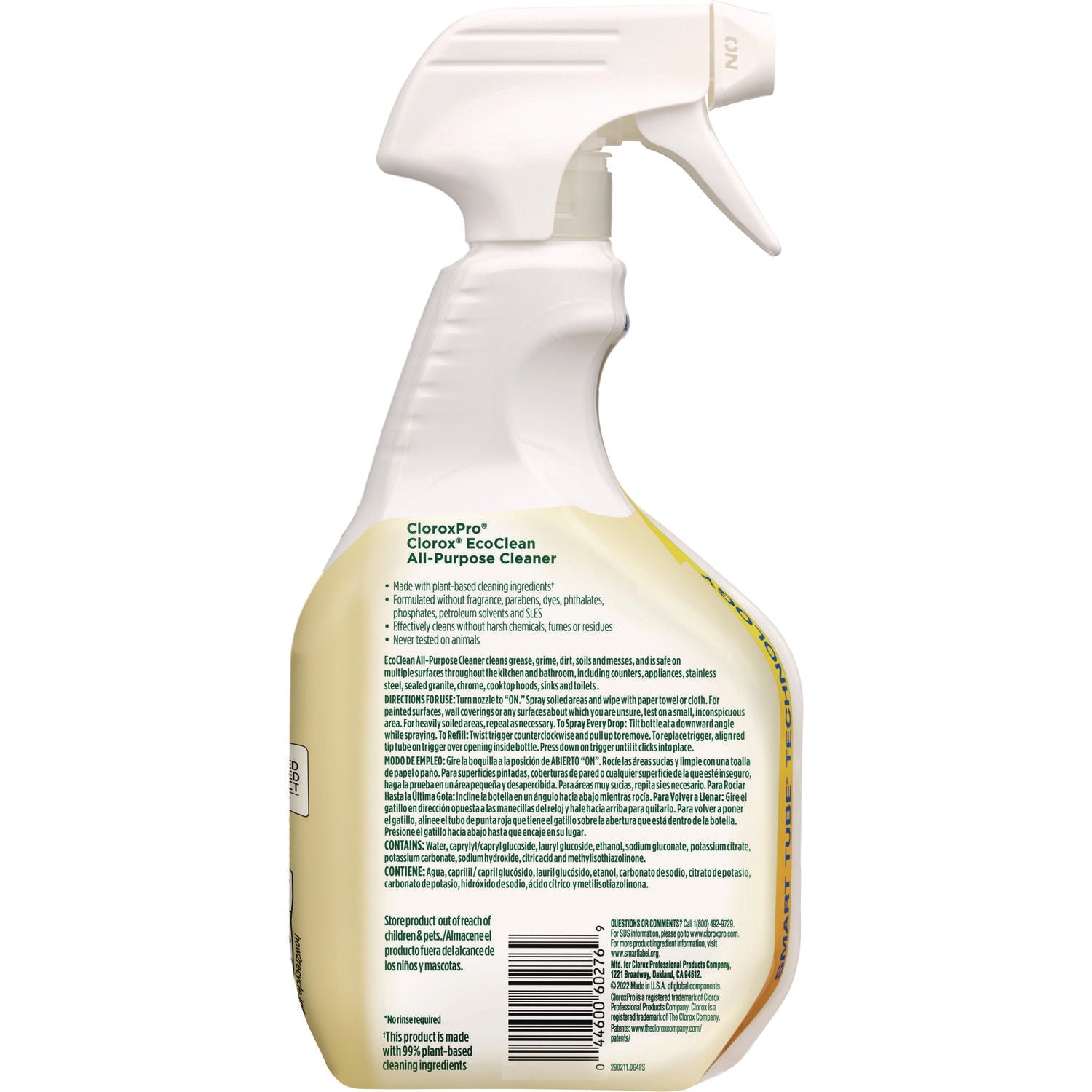 Clorox® Clorox Pro EcoClean All-Purpose Cleaner, Unscented, 32 oz Spray Bottle, 9/Carton