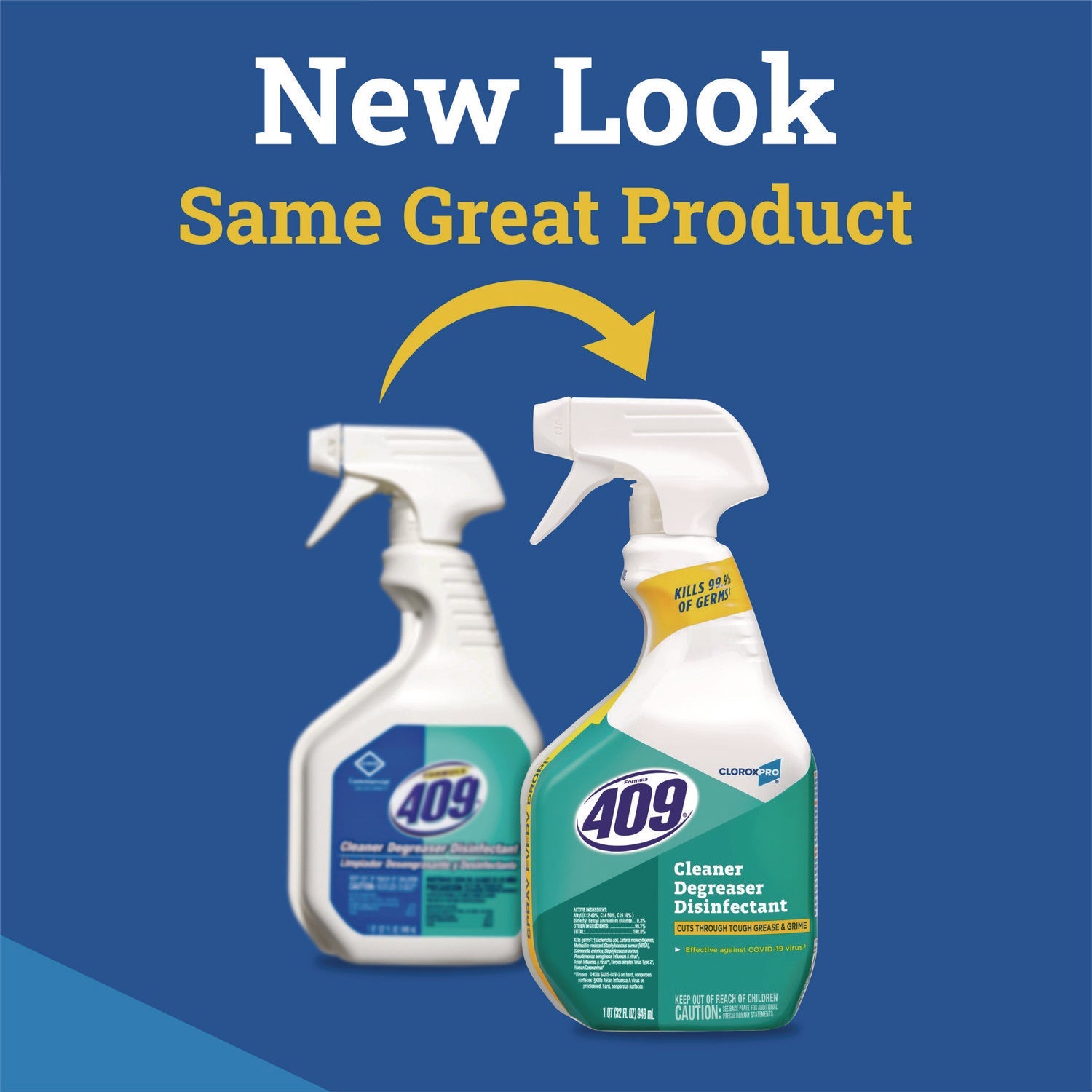 Formula 409® CloroxPro Cleaner Degreaser Disinfectant, 32 oz Spray, 12/Carton