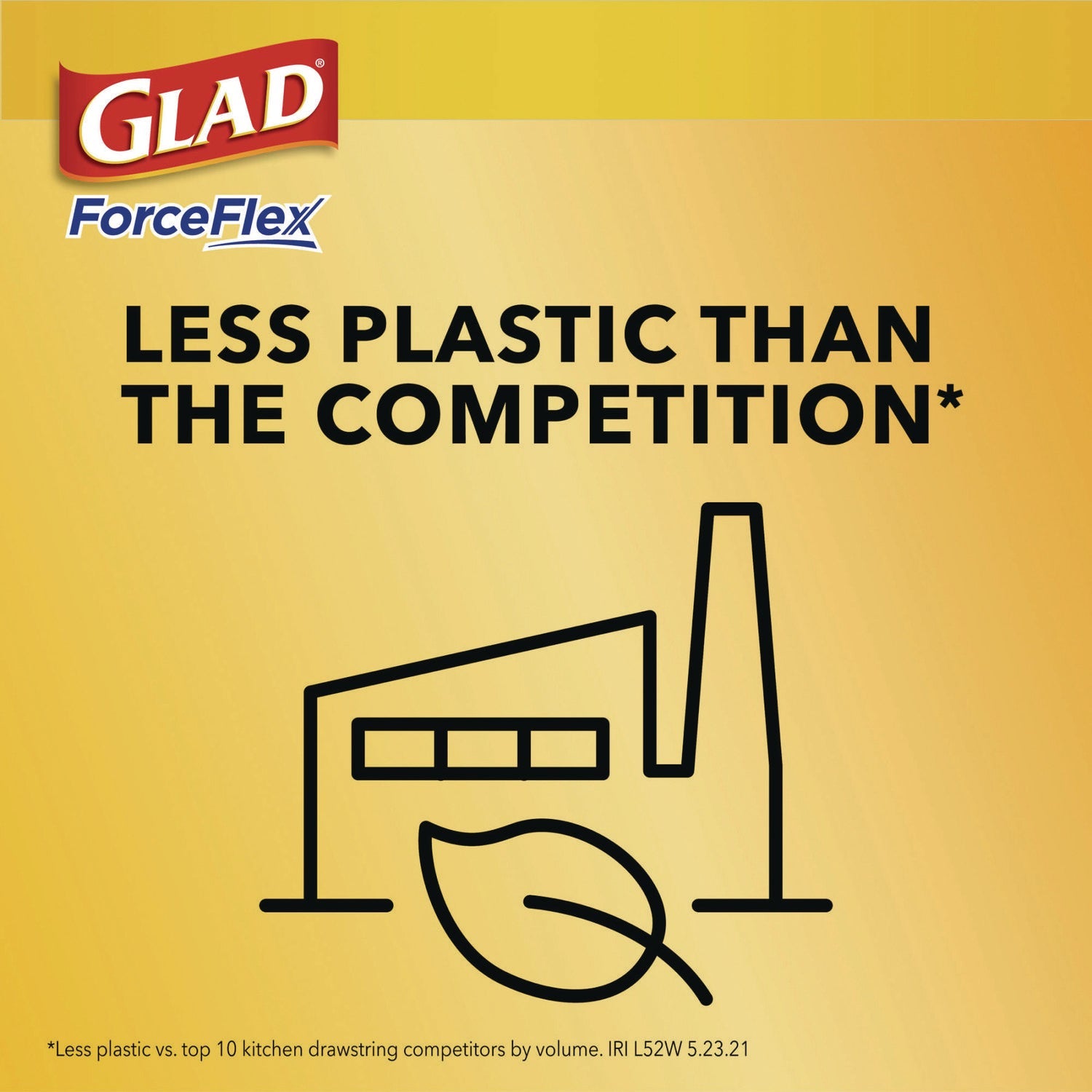 Glad® ForceFlex Kitchen Drawstring Trash Bags, 13 gal, Lavender Breeze Scent, 24" x 27.38", White, 80/Box