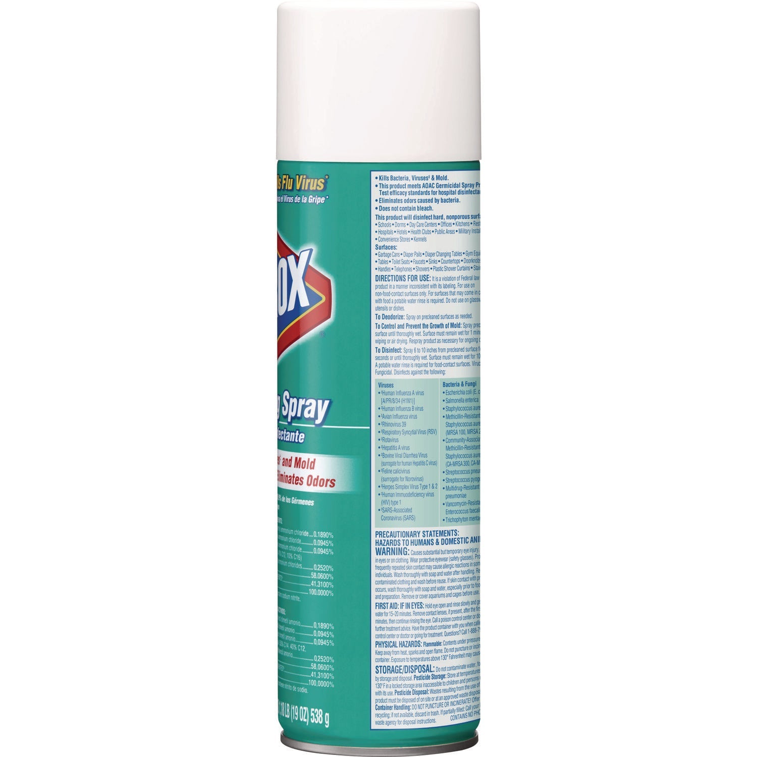 Clorox® Disinfecting Spray, Fresh, 19 Oz Aerosol Spray