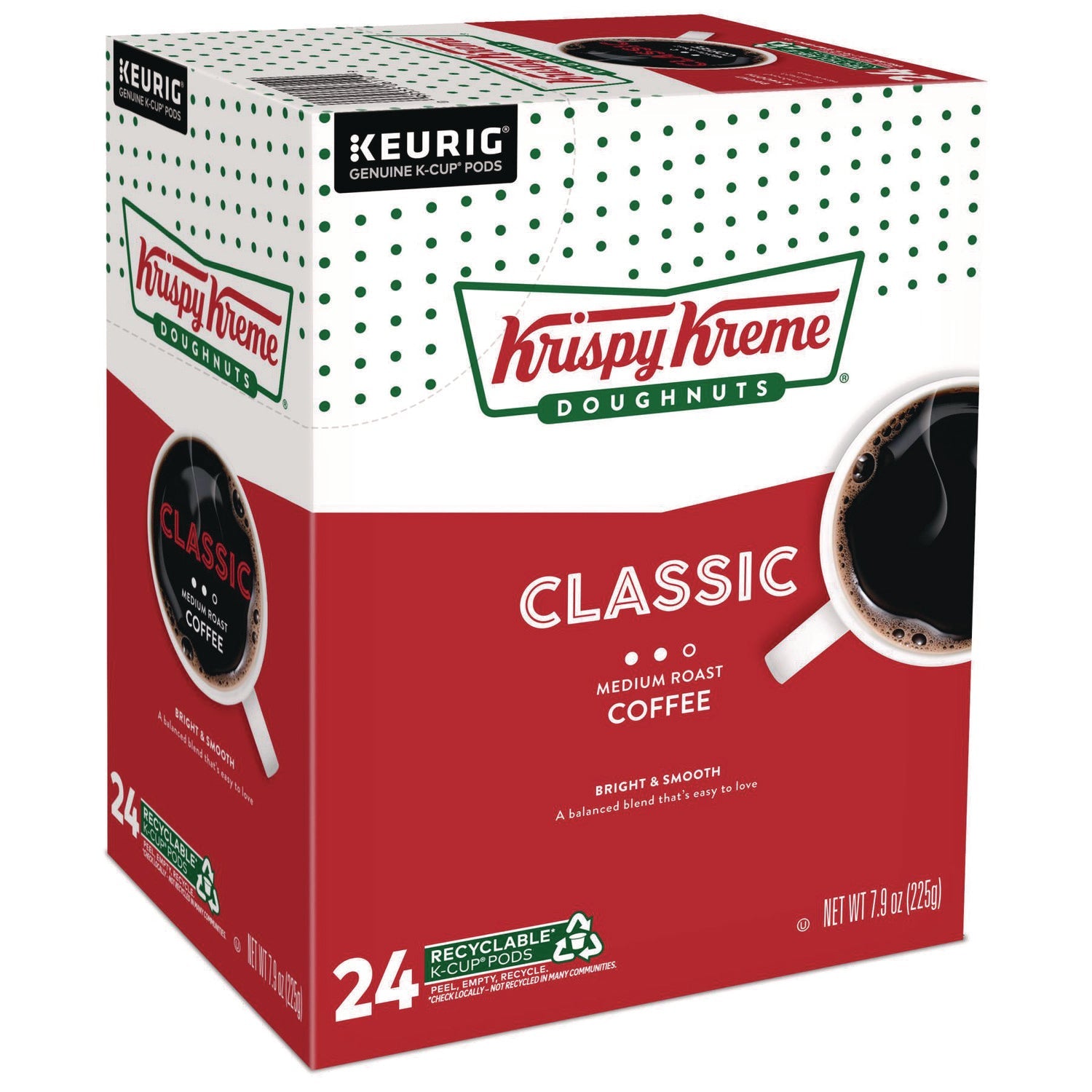 Classic Coffee K-Cups® | Med Roast, 24/Box, Krispy