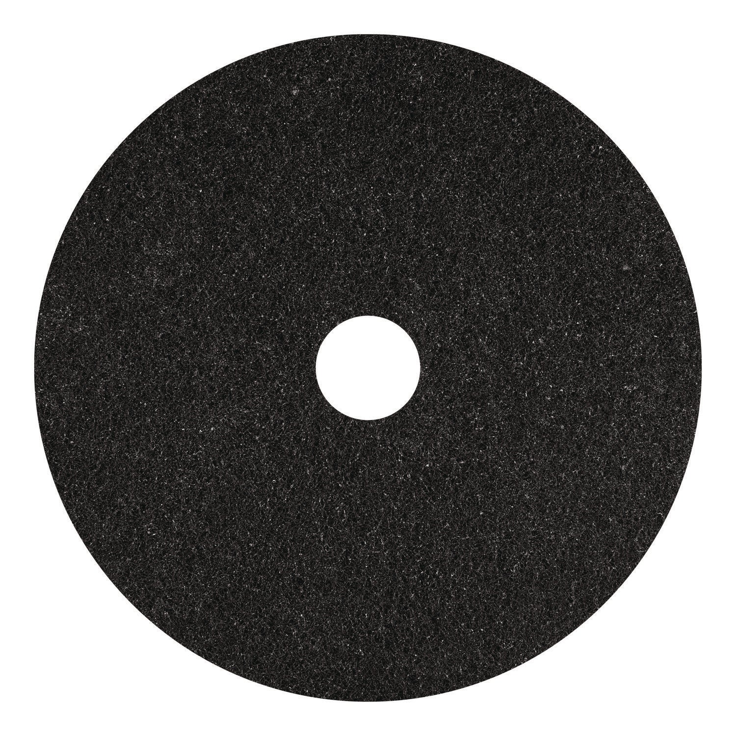 Americo® Stripping Pads, 12" Diameter, Black, 5/Carton