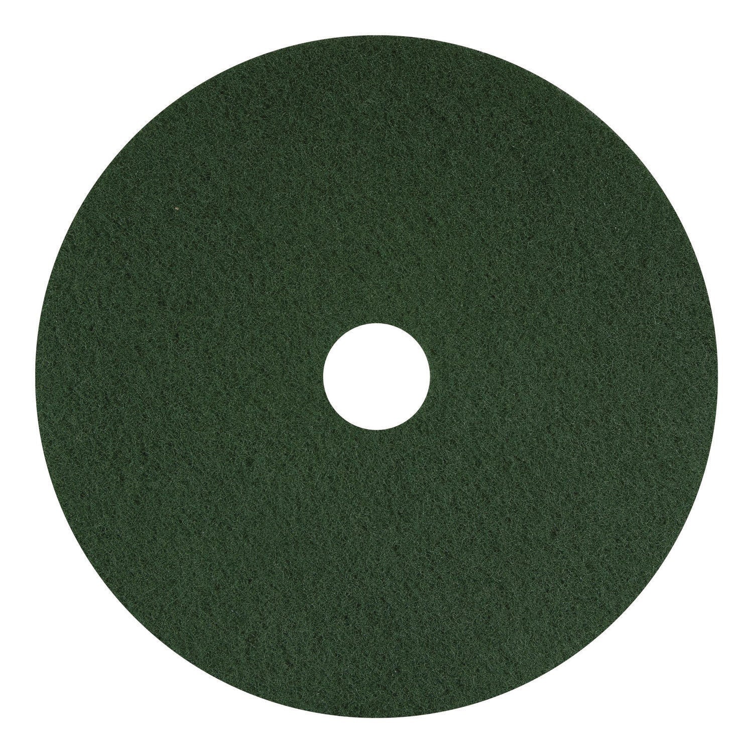 Americo® Scrubbing Pads, 16" Diameter, Green, 5/Carton
