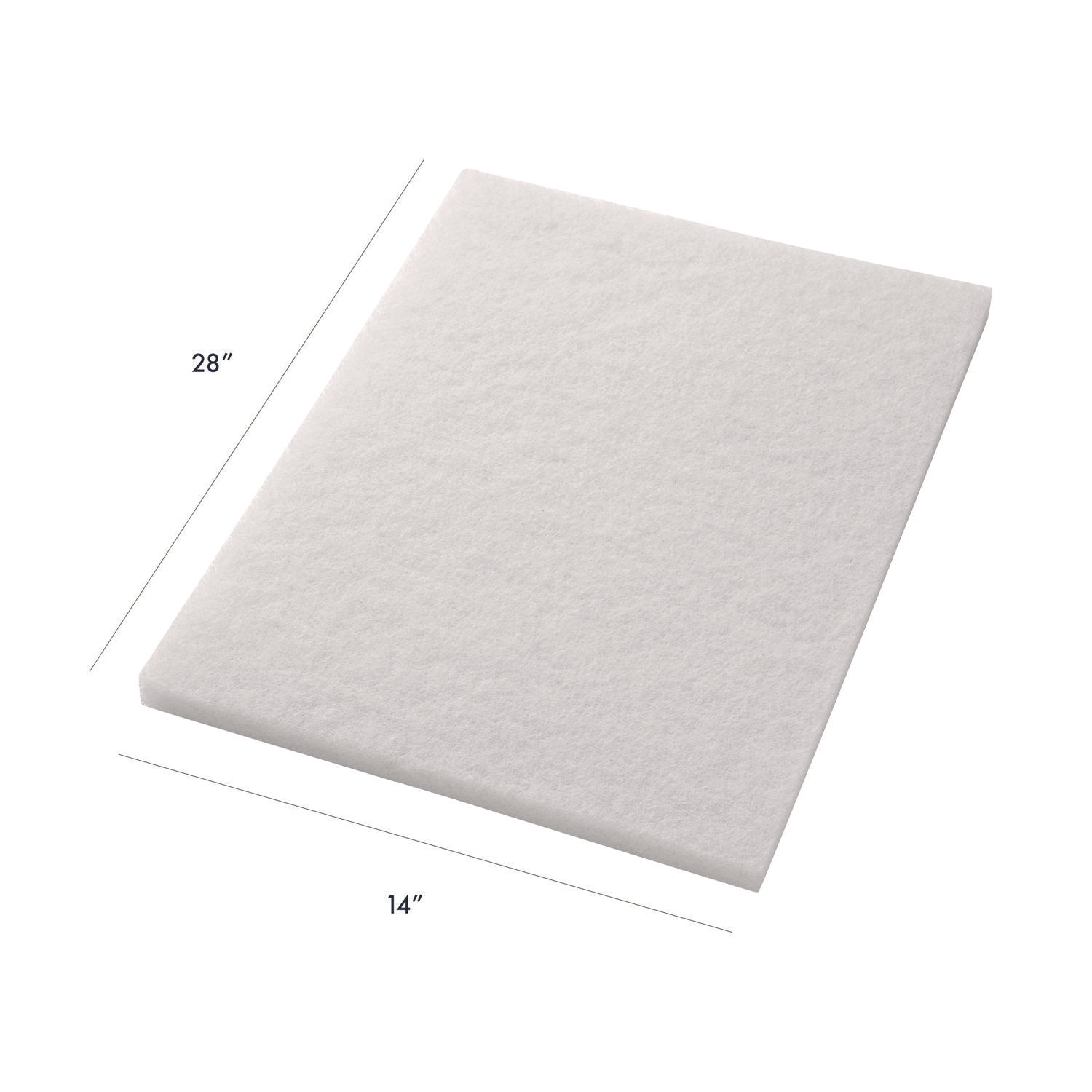Americo® White Pad Driver, 14 x 28, 10/Carton