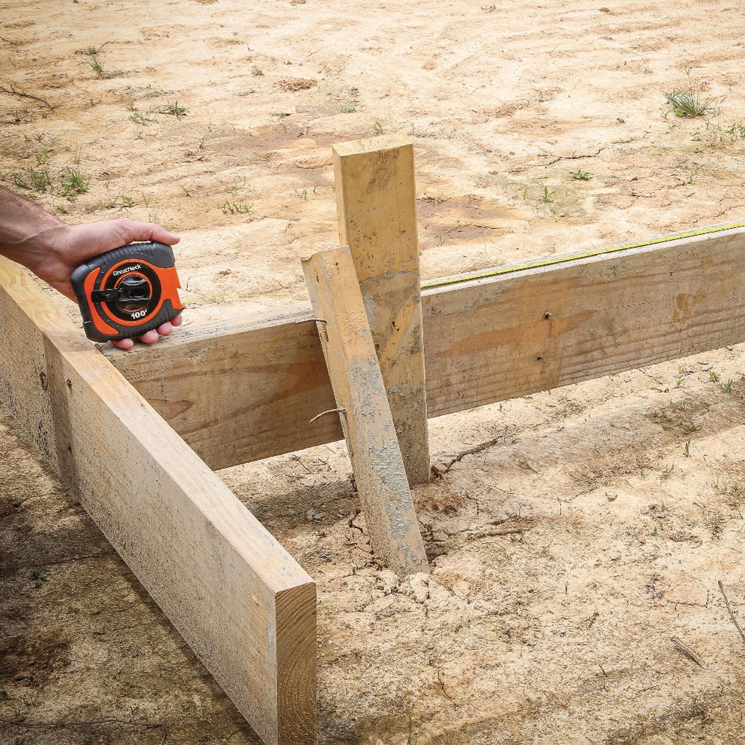 Great Neck® English Rule Measuring Tape, 0.38" x 100 ft, Steel, Yellow