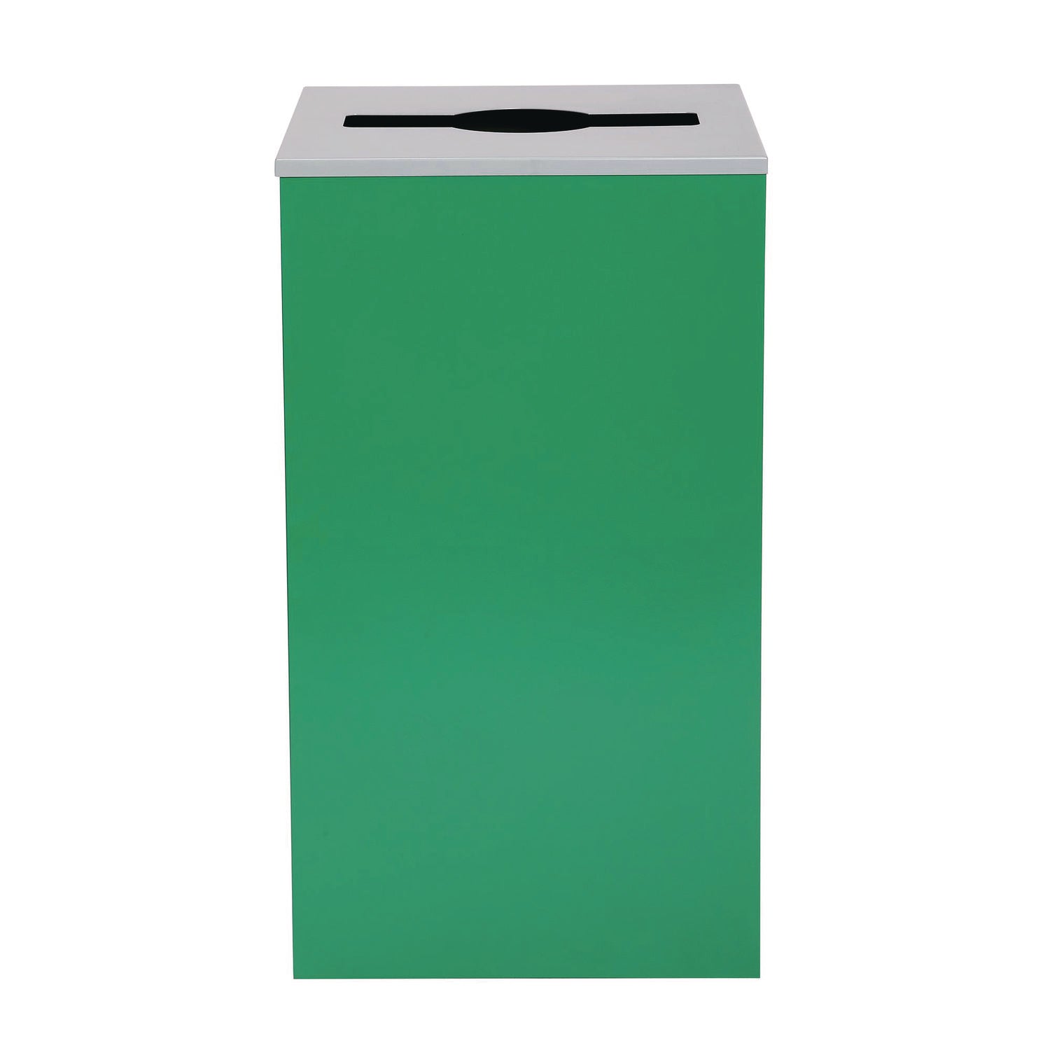 Alpine Industries 29 Gallon Trash/Recycling Cans, Steel, Green Can with Mixed Lid - Bloom Skins