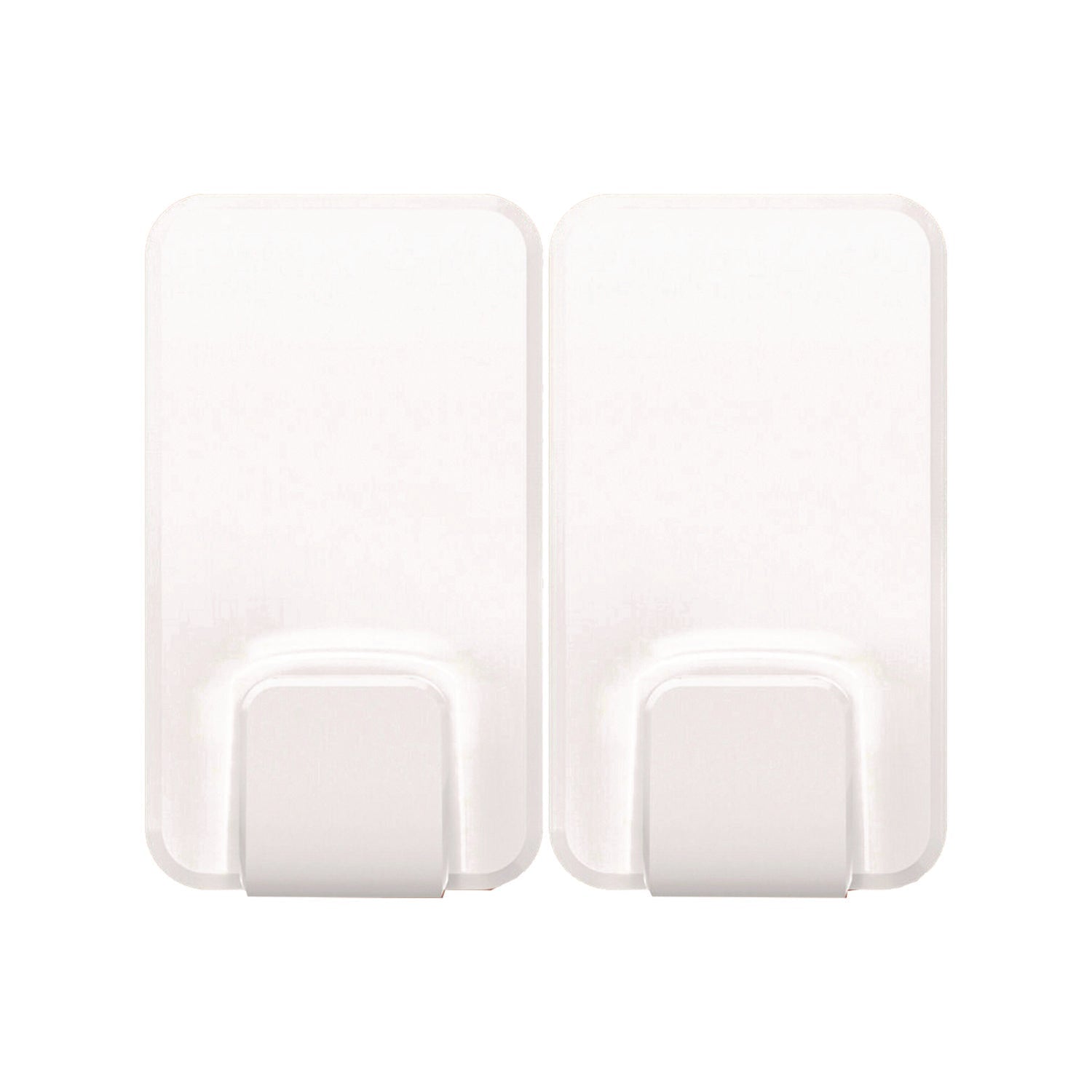 Command™ X-large Utility Hooks, Plastic, White, 15 lb Capacity, 2 Hooks and 8 Strips/Pack