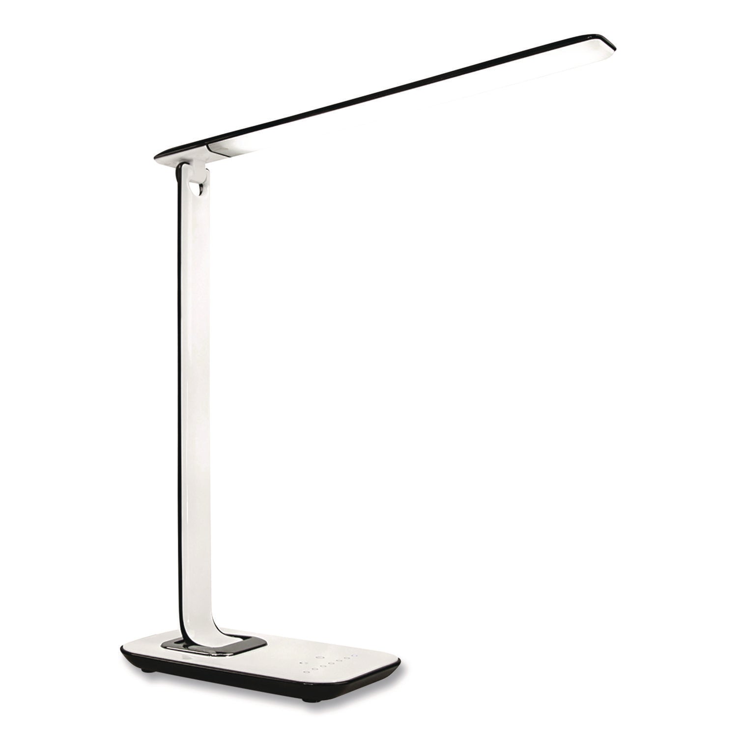 MOUNT-IT! Turcom RelaxaLight Dimmable LED Desk Lamp with USB, Adjustable Neck, 16" to 28.5" High, White