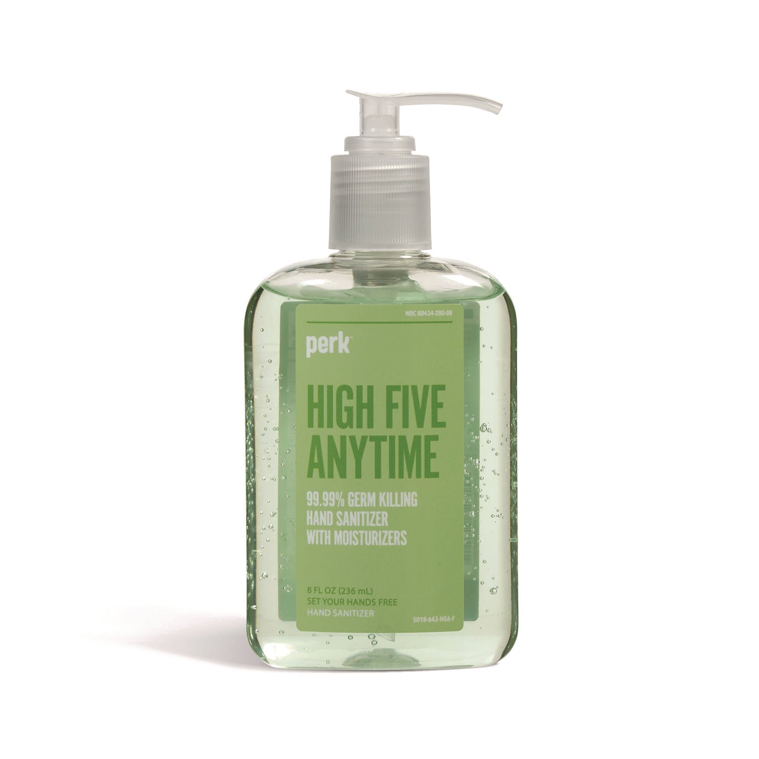 Perk™ Instant Hand Sanitizer with Moisturizers, 8 oz Pump Bottle