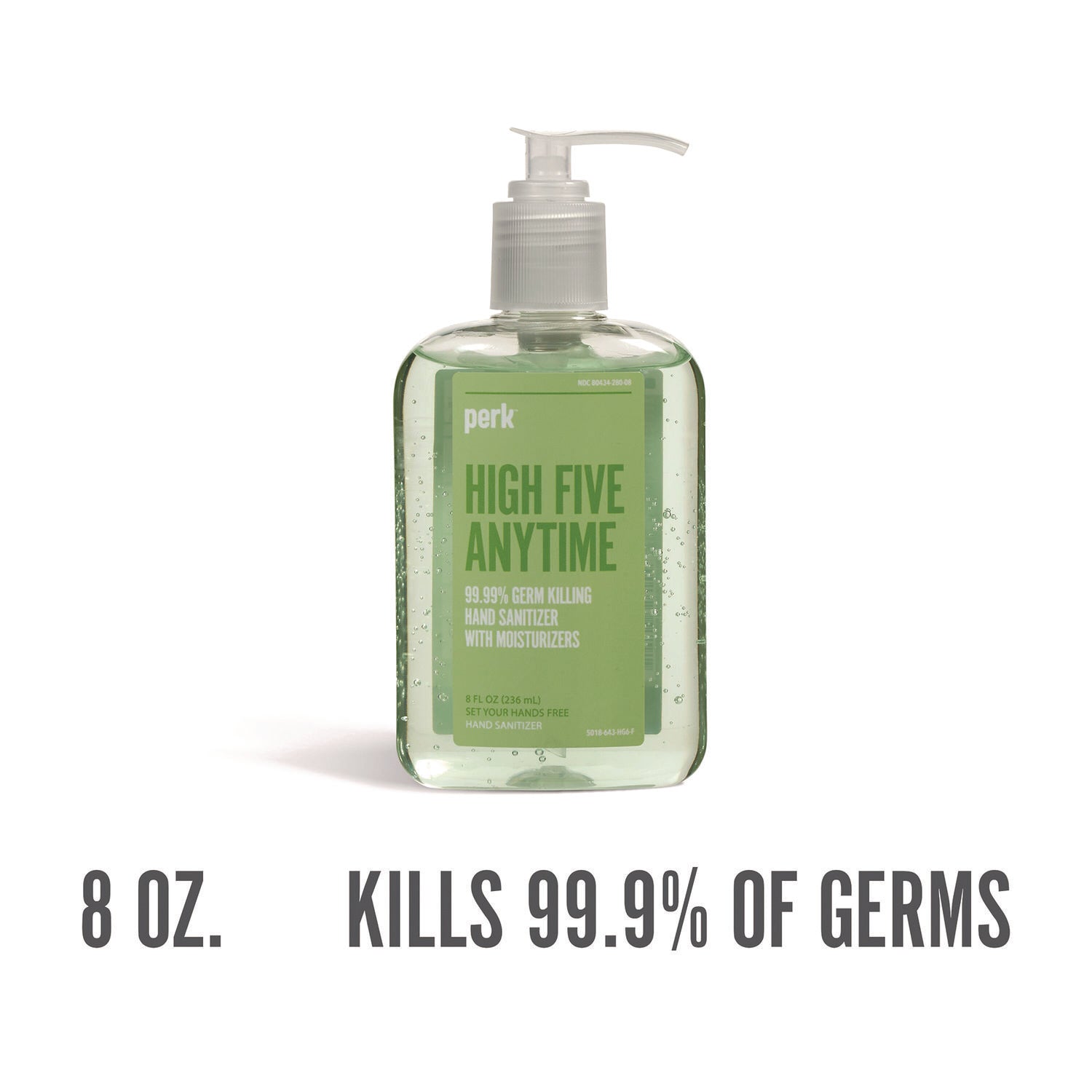 Perk™ Instant Hand Sanitizer with Moisturizers, 8 oz Pump Bottle