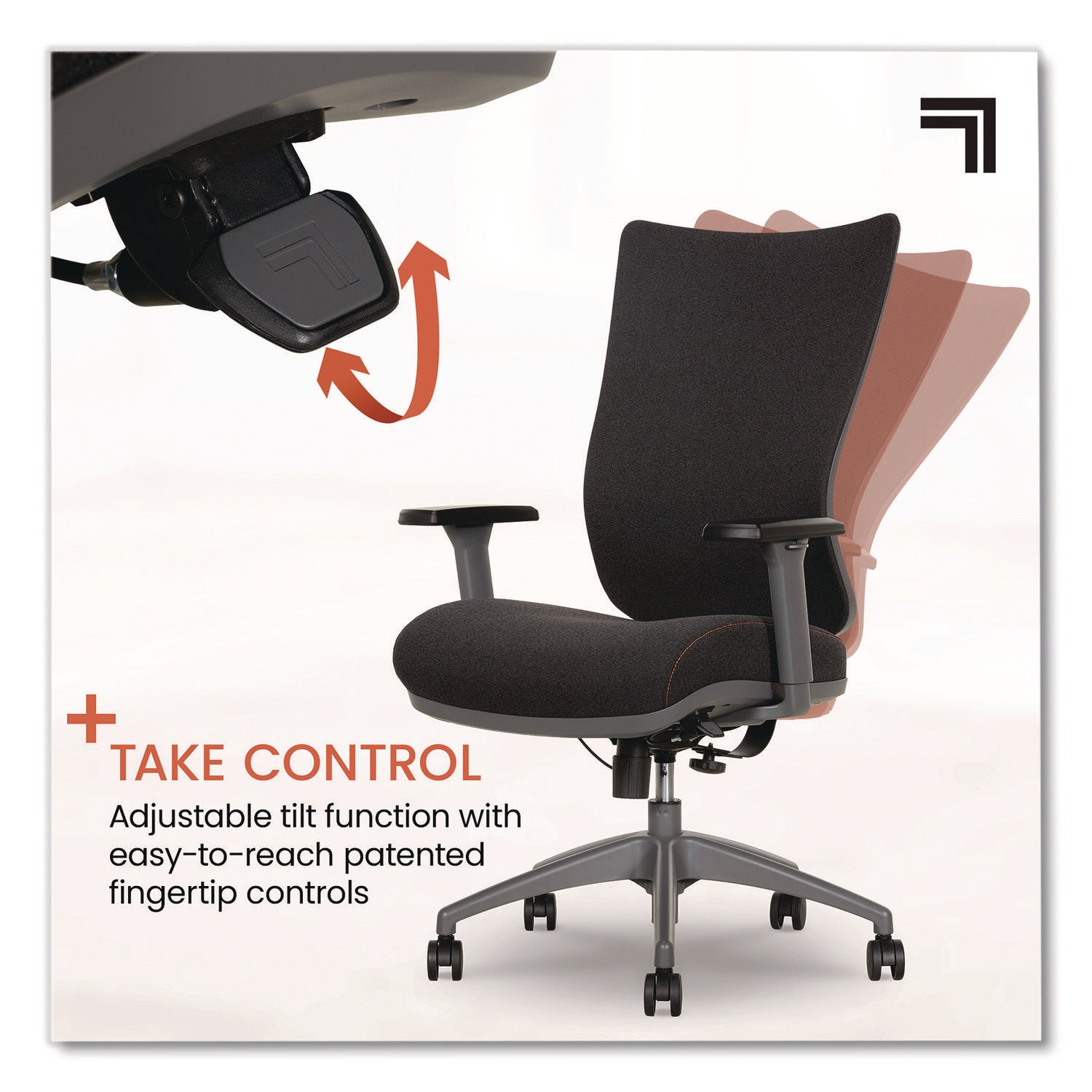 Sharper Image® Revive Shiatsu Ergonomic Mesh Swivel Massage Chair, Supports Up to 275 lbs, 19.75" to 22.75" Seat Height, Black Seat/Back