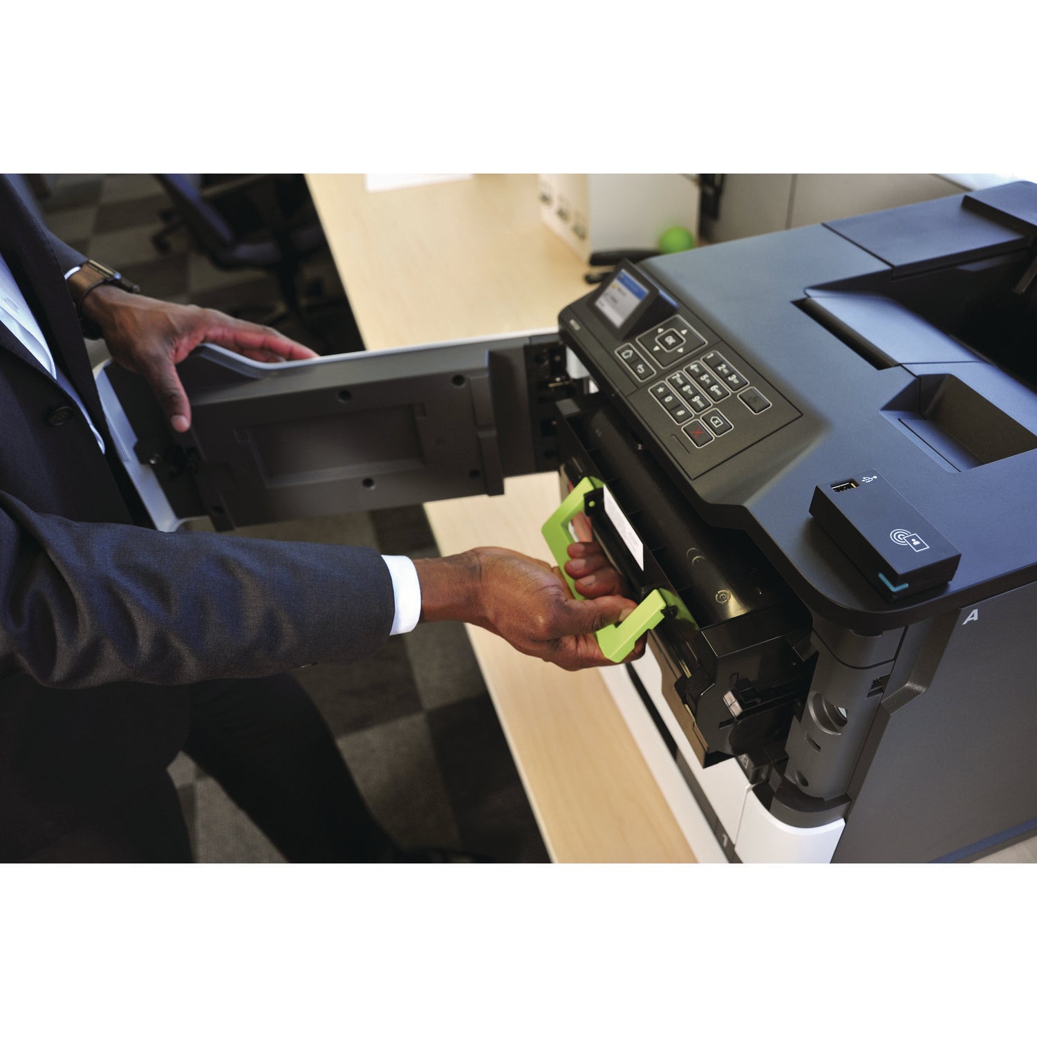 Lexmark™ 75M1XC0 Toner, 11,700 Page-Yield, Cyan