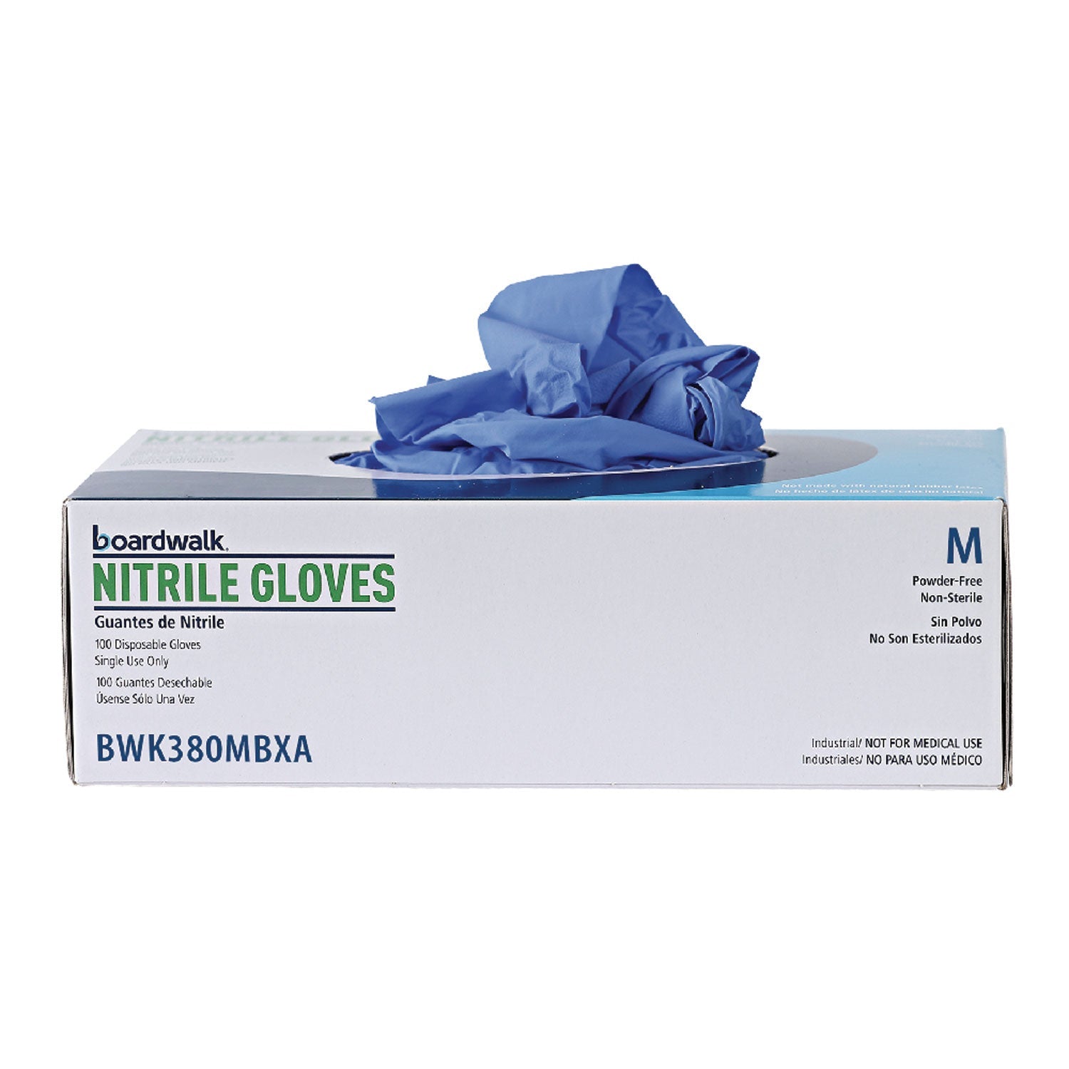 Boardwalk® Disposable General-Purpose Nitrile Gloves, Medium, Blue, 4 mil, 1,000/Carton