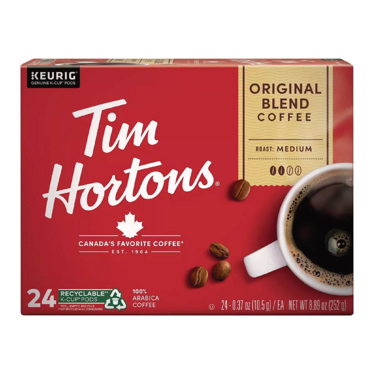 Tim Hortons® K-Cup Pods Original Blend, 24/box