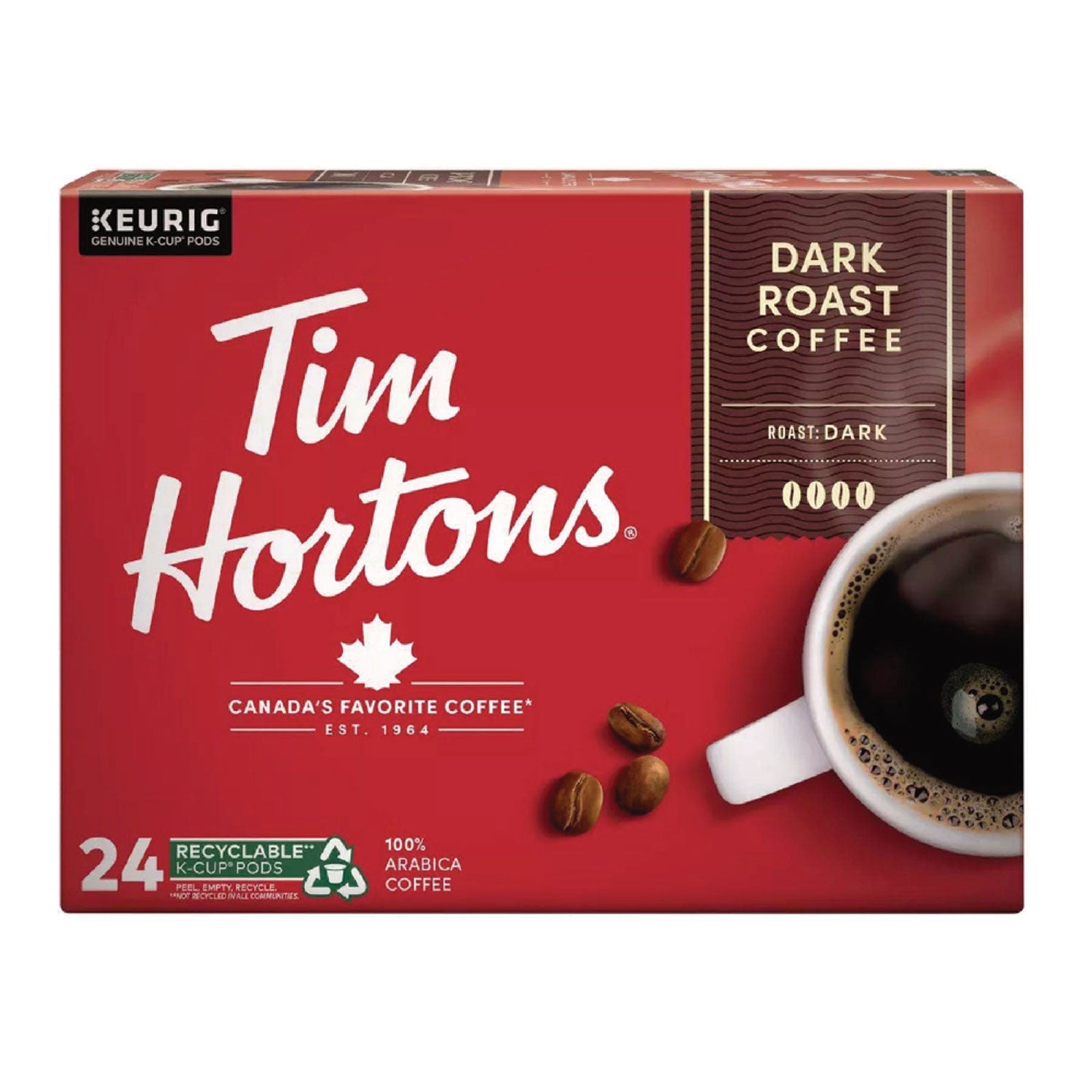 Tim Hortons K-Cup Pods Dark Roast | 24/Box