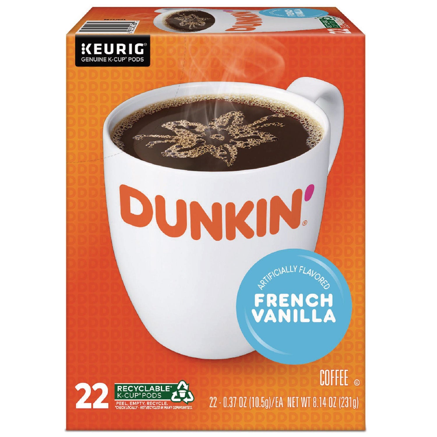 Dunkin' K-Cup Pods | French Vanilla 22/Box