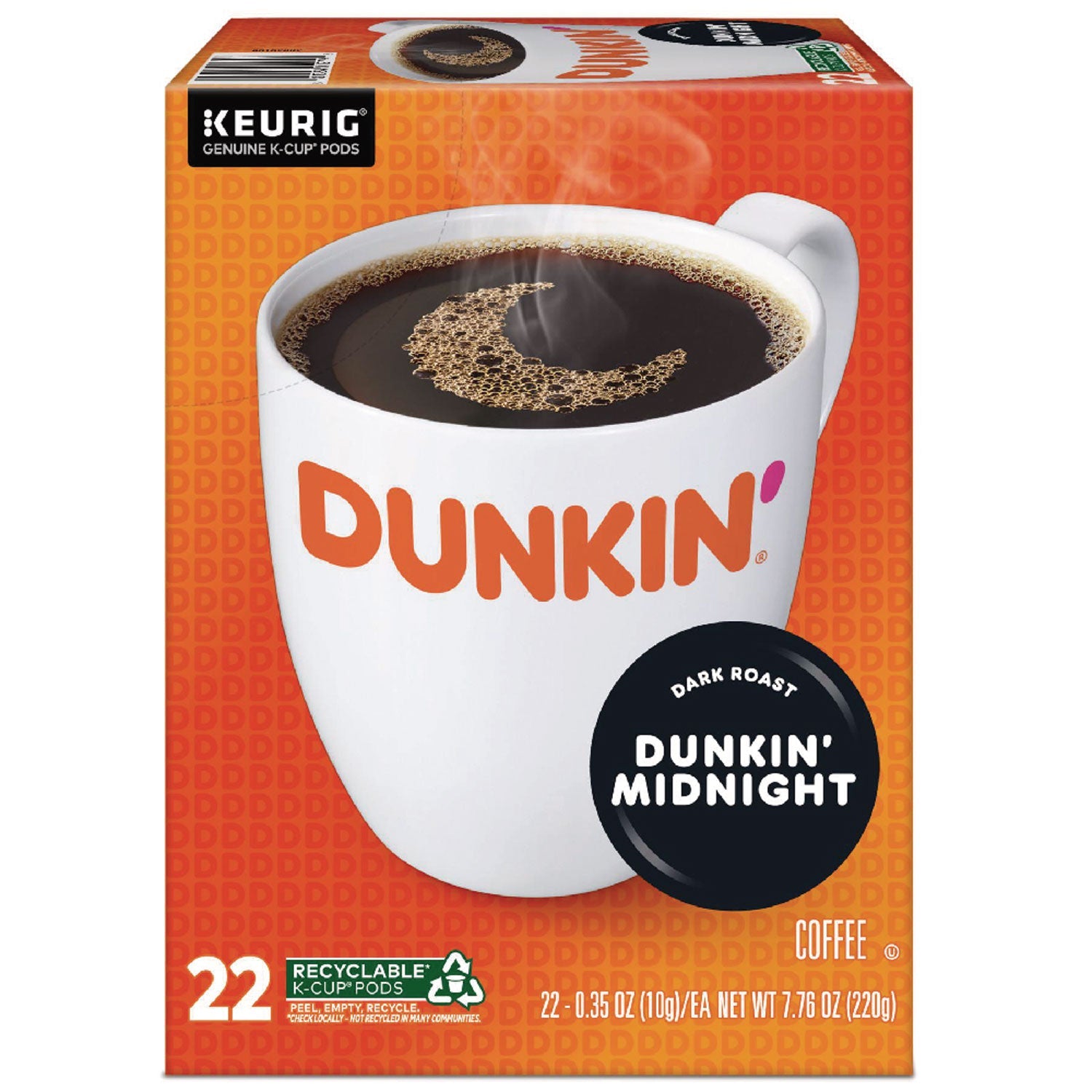 Dunkin' K-Cup Pods | Original Dark Roast 22/Box