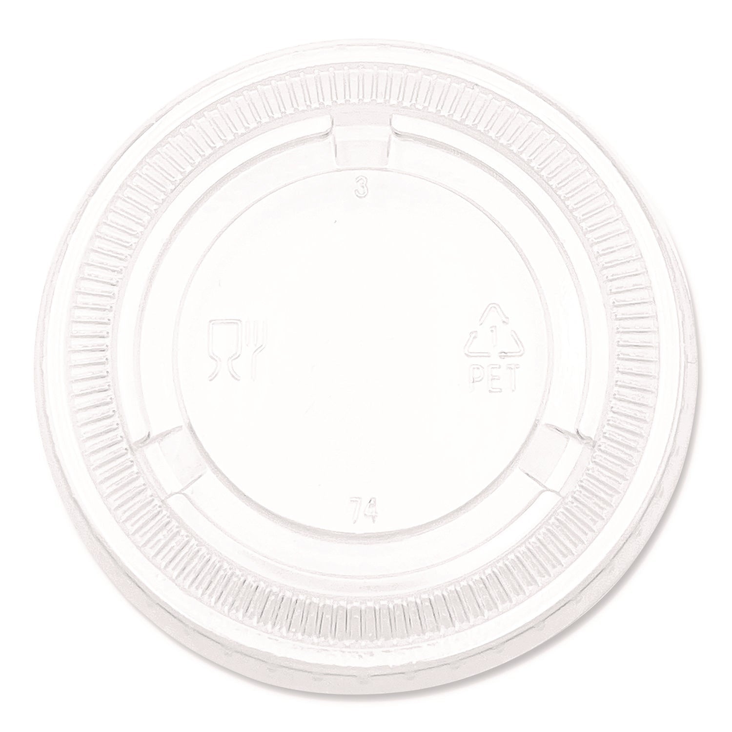 Souffle/Portion Cup Lids | Boardwalk® Clear 2500/Pk