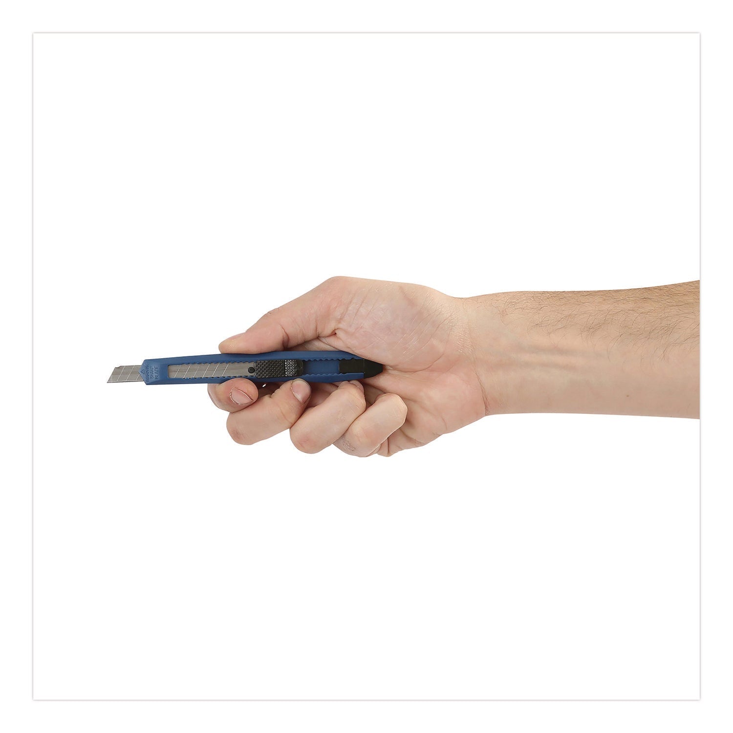 Great Neck® Snap-Off Utility Knife, 9 mm Blade, 5" Plastic Handle, Blue - Bloom Skins