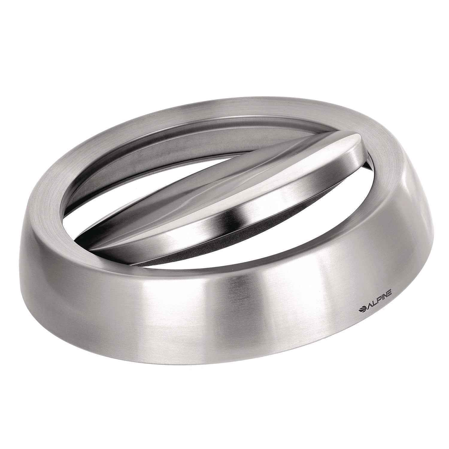 Alpine Industries 17 Gal Stainless Steel Swivel Trash Can Cover, 15.7 x 15.67 x 15.67, Silver