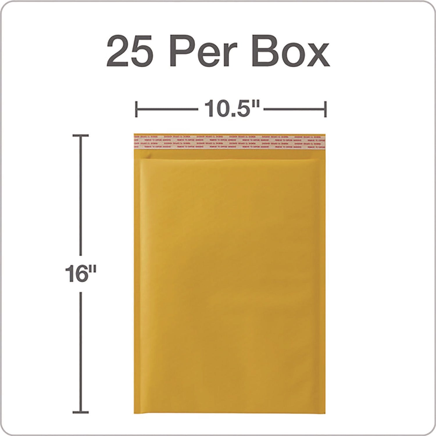 Quality Park™ Kraft Bubble Mailers, Barrier Bubble Cushion, Redi-Seal Adhesive Closure, 10.5 x 15, Brown Kraft, 25/Pack - Bloom Skins