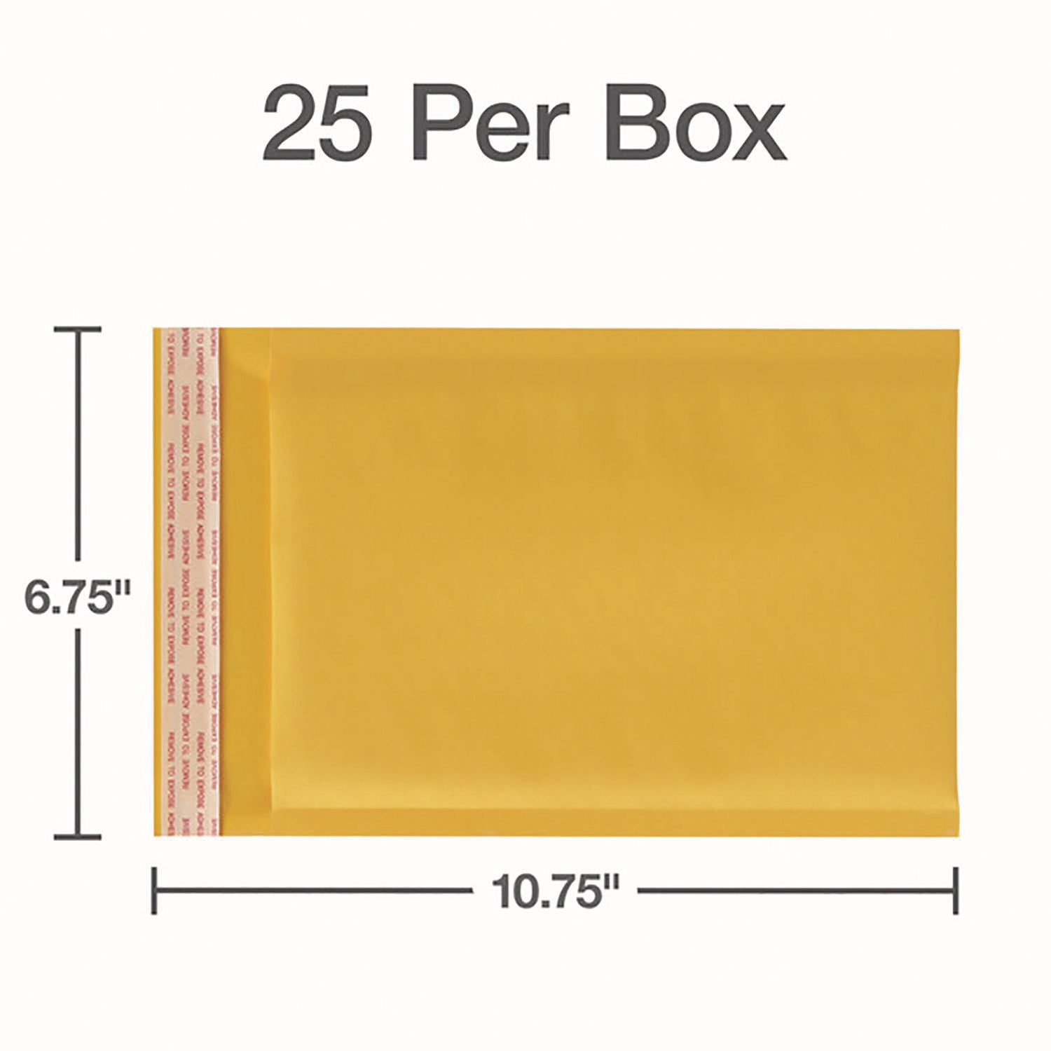 Quality Park™ Kraft Bubble Mailers, #0, Barrier Bubble Cushion, Redi-Seal Adhesive Closure, 6 x 9, Brown Kraft, 25/Pack