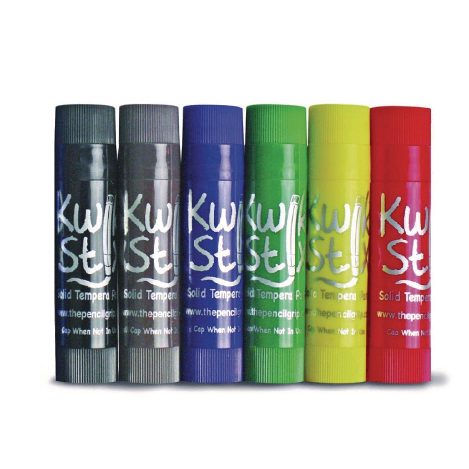 TPG Creations™ Kwik Stix Tempera Paint Set, 0.7" x 3.5", Assorted, 6 Sticks/Pack, 24 Packs/Carton