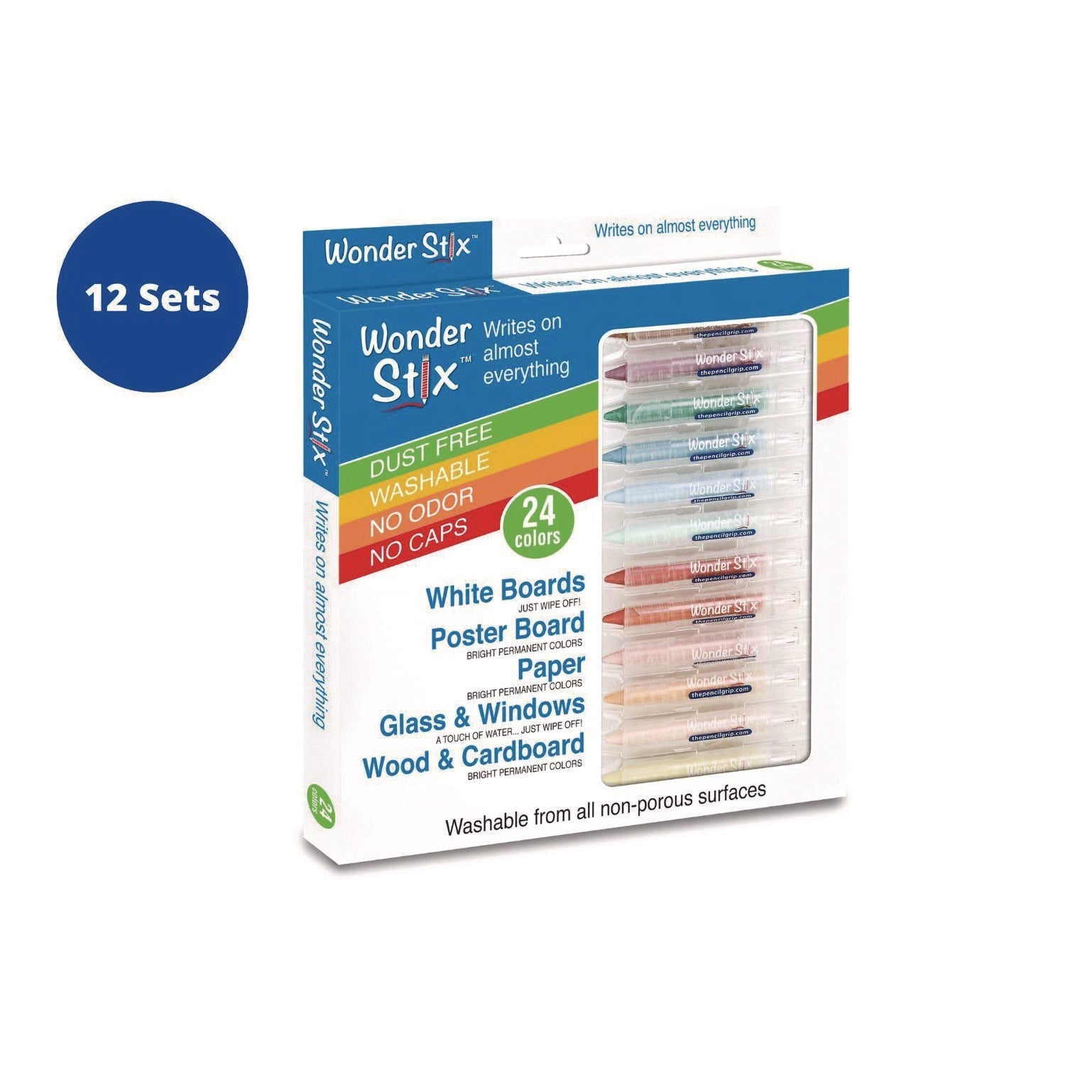 TPG Creations™ Wonder Stix Set, 0.5" x 3.7", Assorted, 24/Set, 12 Sets/Carton