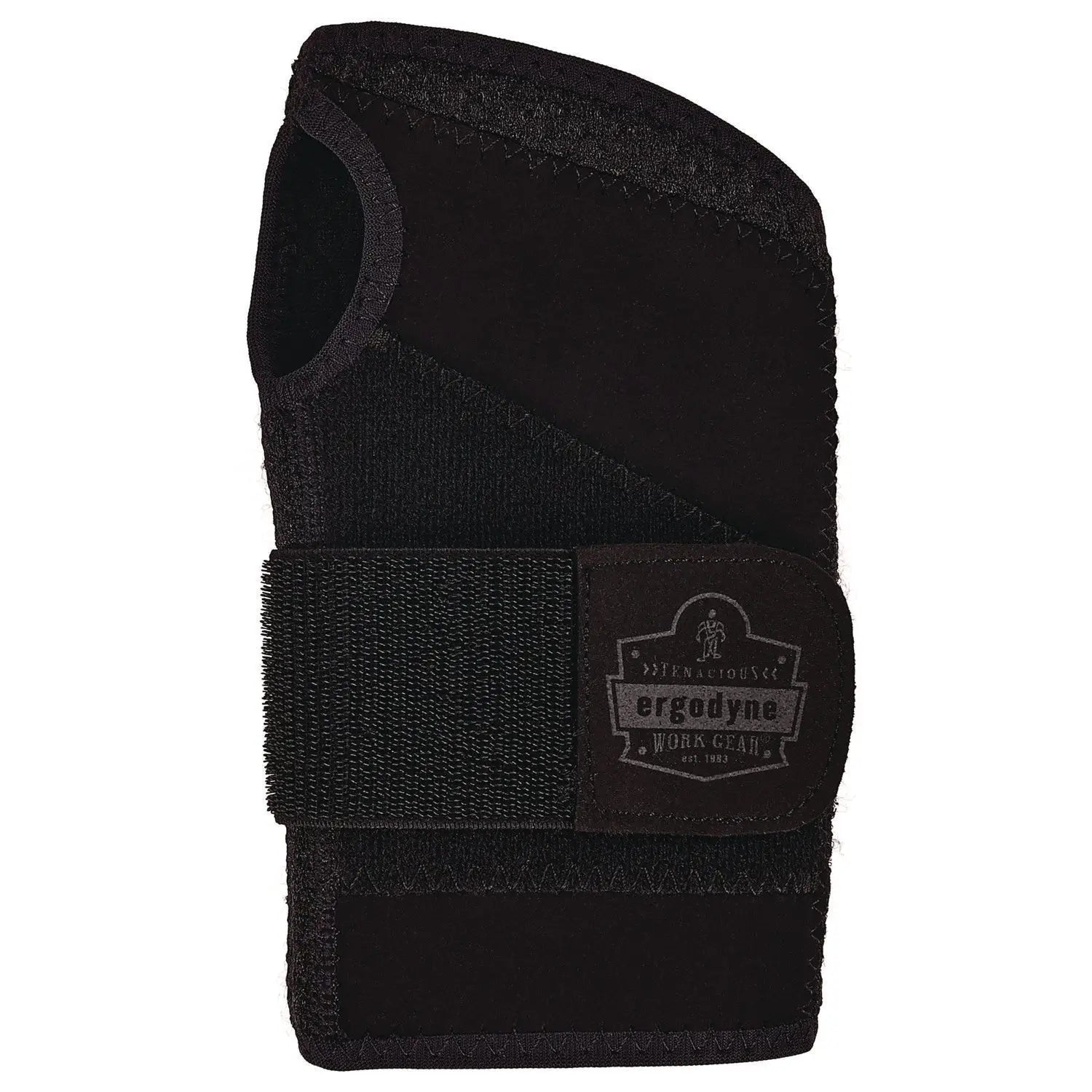 ergodyne® ProFlex 4005 Wrist Brace Support with Single Strap, Medium, Fits Right Hand, Black