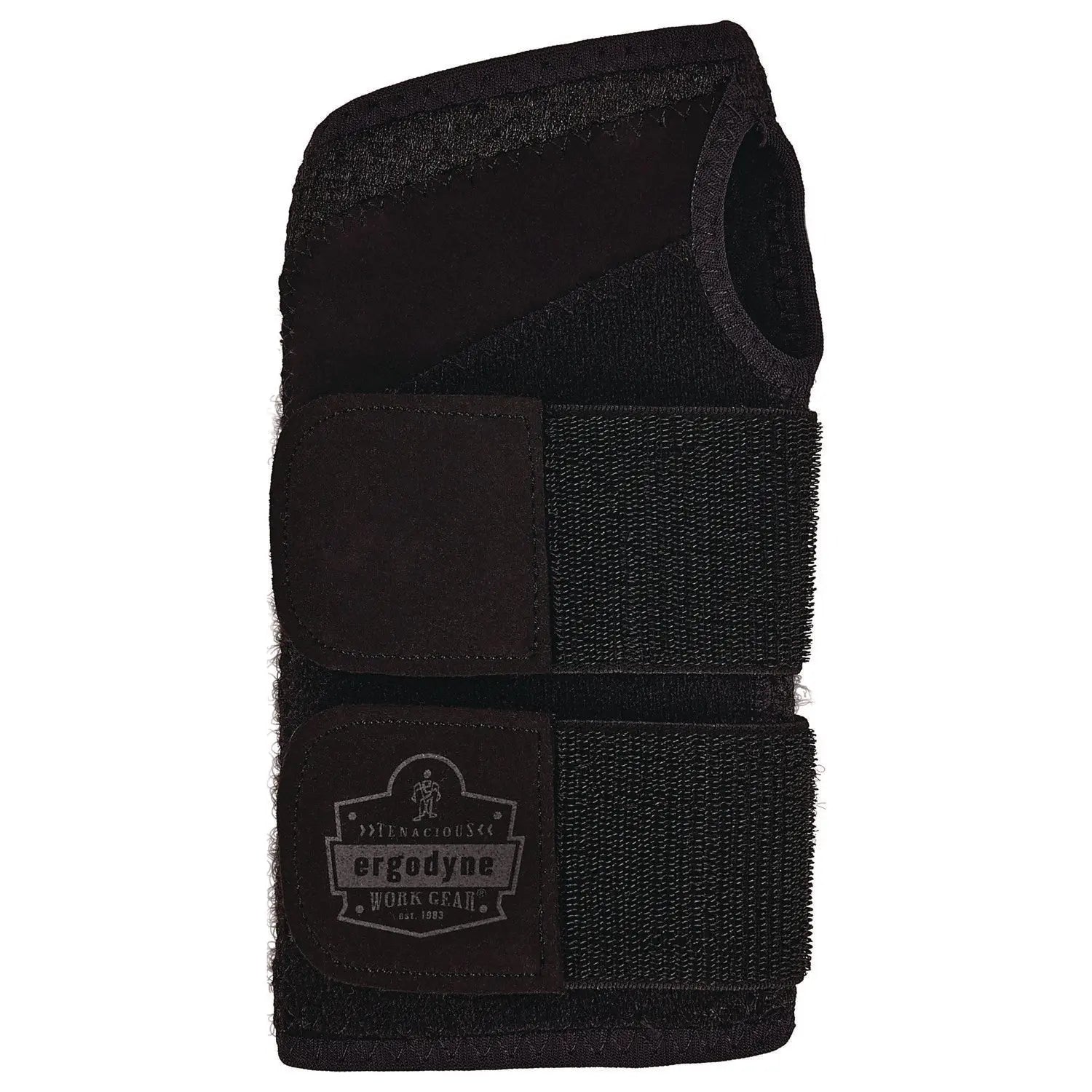 ergodyne® ProFlex 4015 Wrist Brace Support with Double Strap, Large, Fits Left Hand, Black