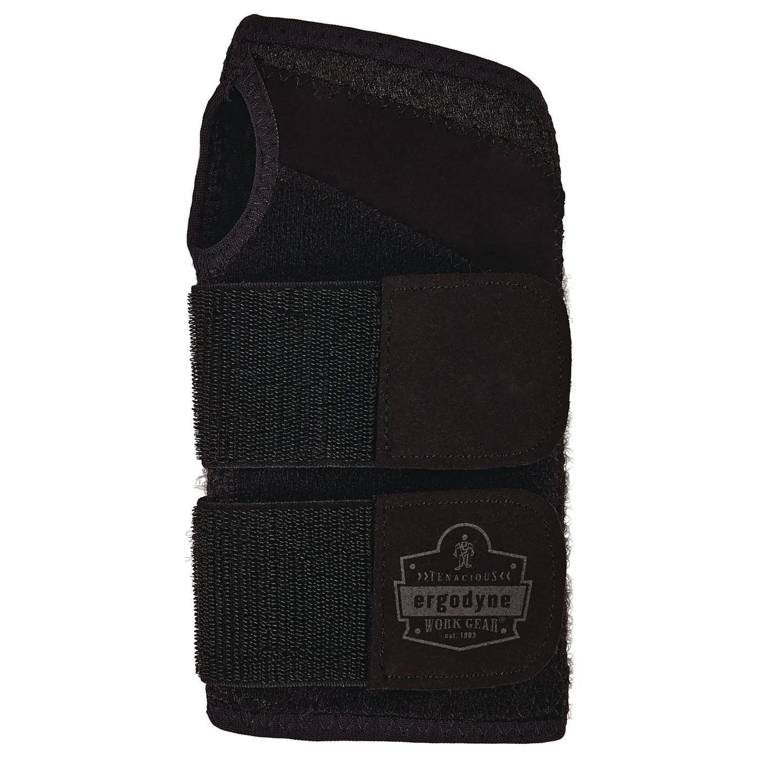 ergodyne® ProFlex 4015 Wrist Brace Support with Double Strap, Medium, Fits Right Hand, Black