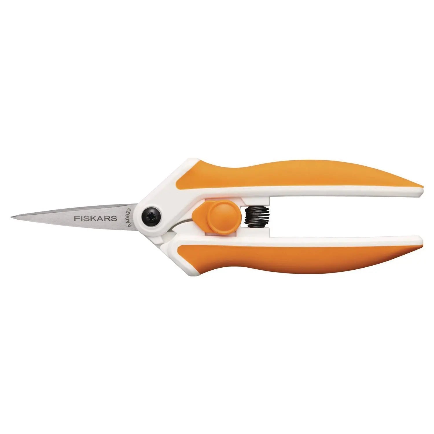 Fiskars® Micro-Tip Easy Action Scissors, 6.1" Long, 1.75" Cut Length, Orange/White Handle