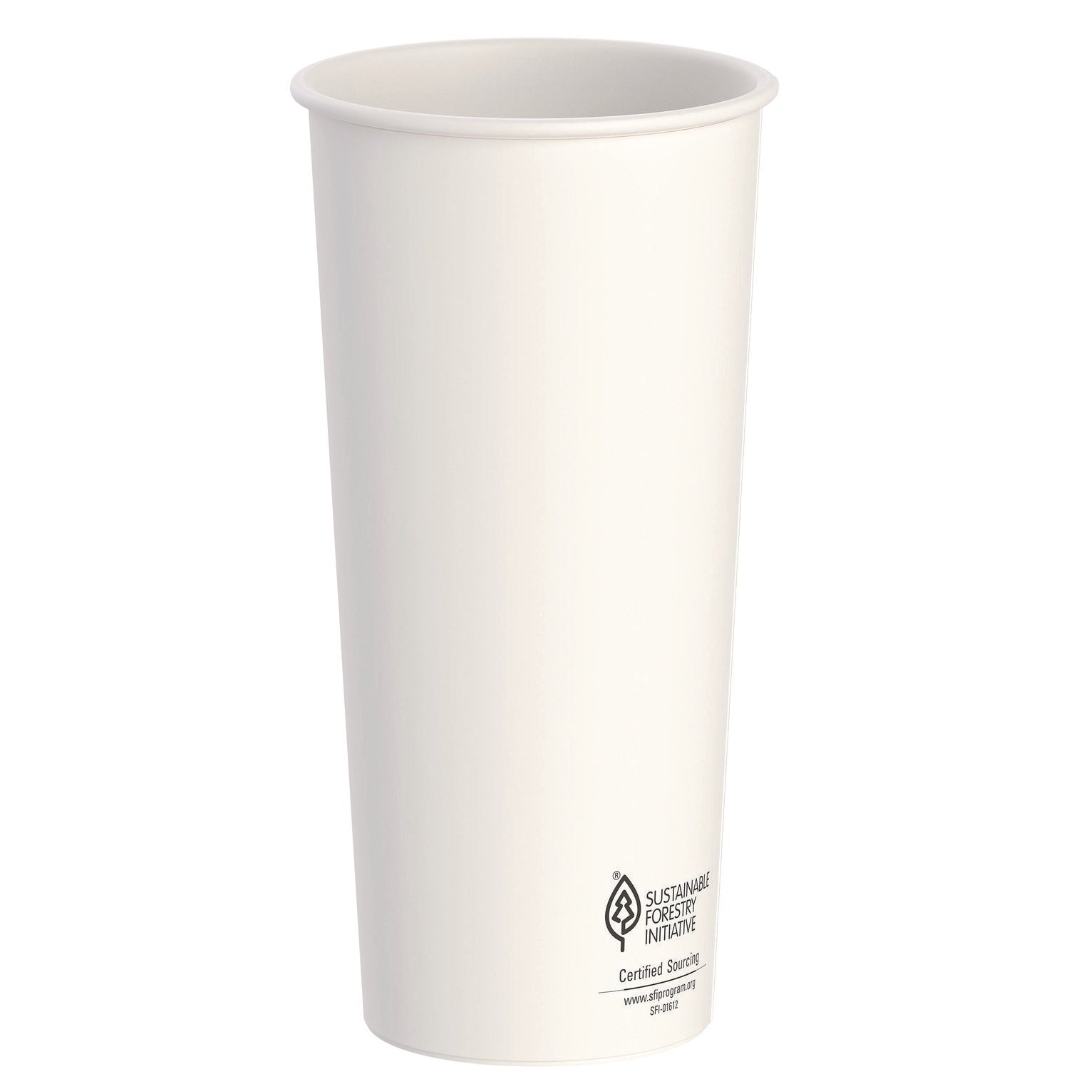 SOLO® Thermoguard Insulated Paper Hot Cups, 24 oz, White Sustainable Forest Design, 600/Carton