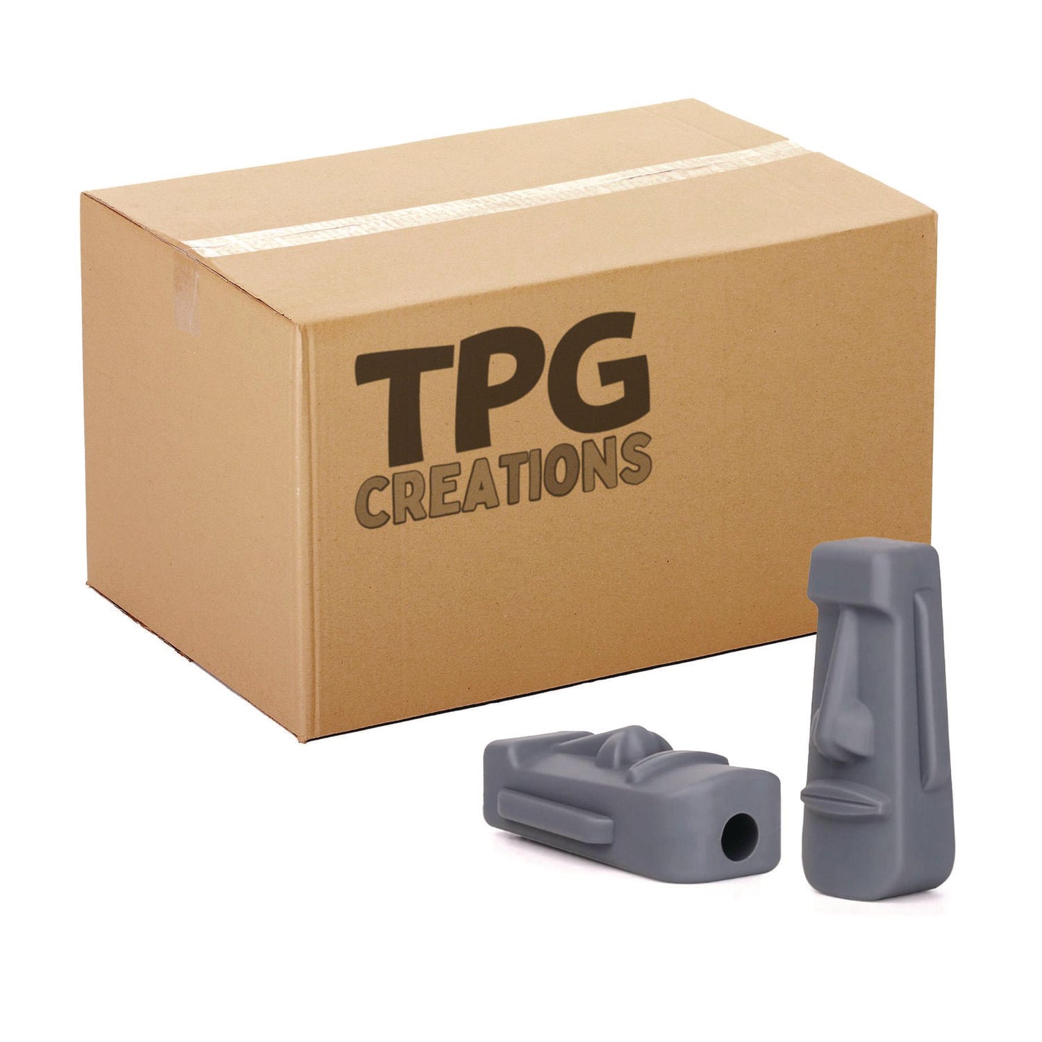 TPG Creations™ Pencil Topper, Giant Face, Gray, 36/Carton