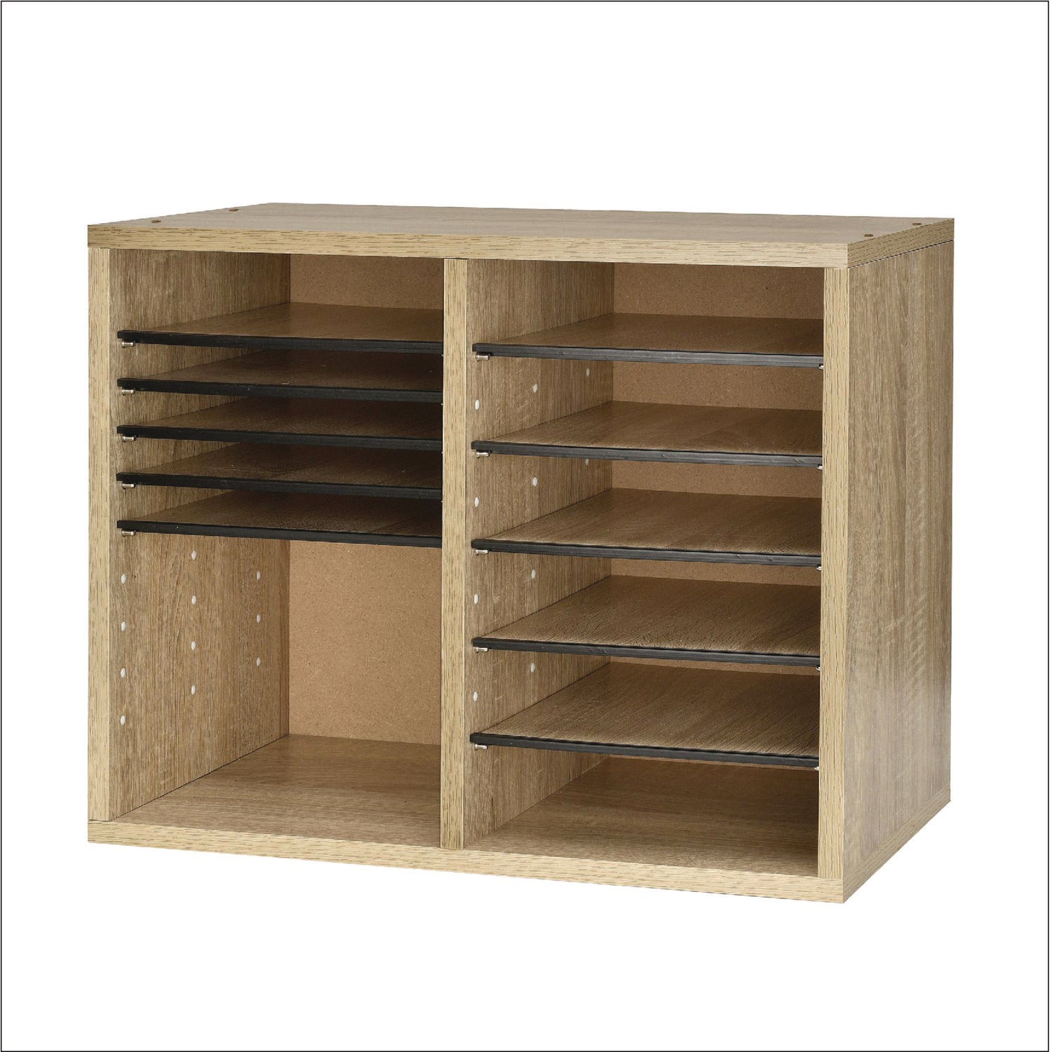AdirOffice Wood Adjustable Literature Organizer