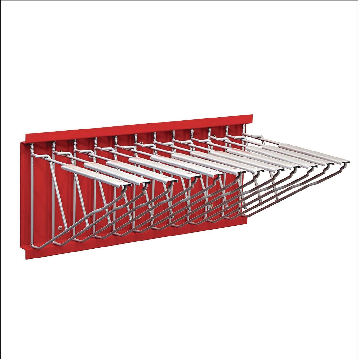 AdirOffice Large File Blueprint Pivot Wall Rack, Assorted Document Sizes Accommodated, 11" x 15.8" x 23.9", Red