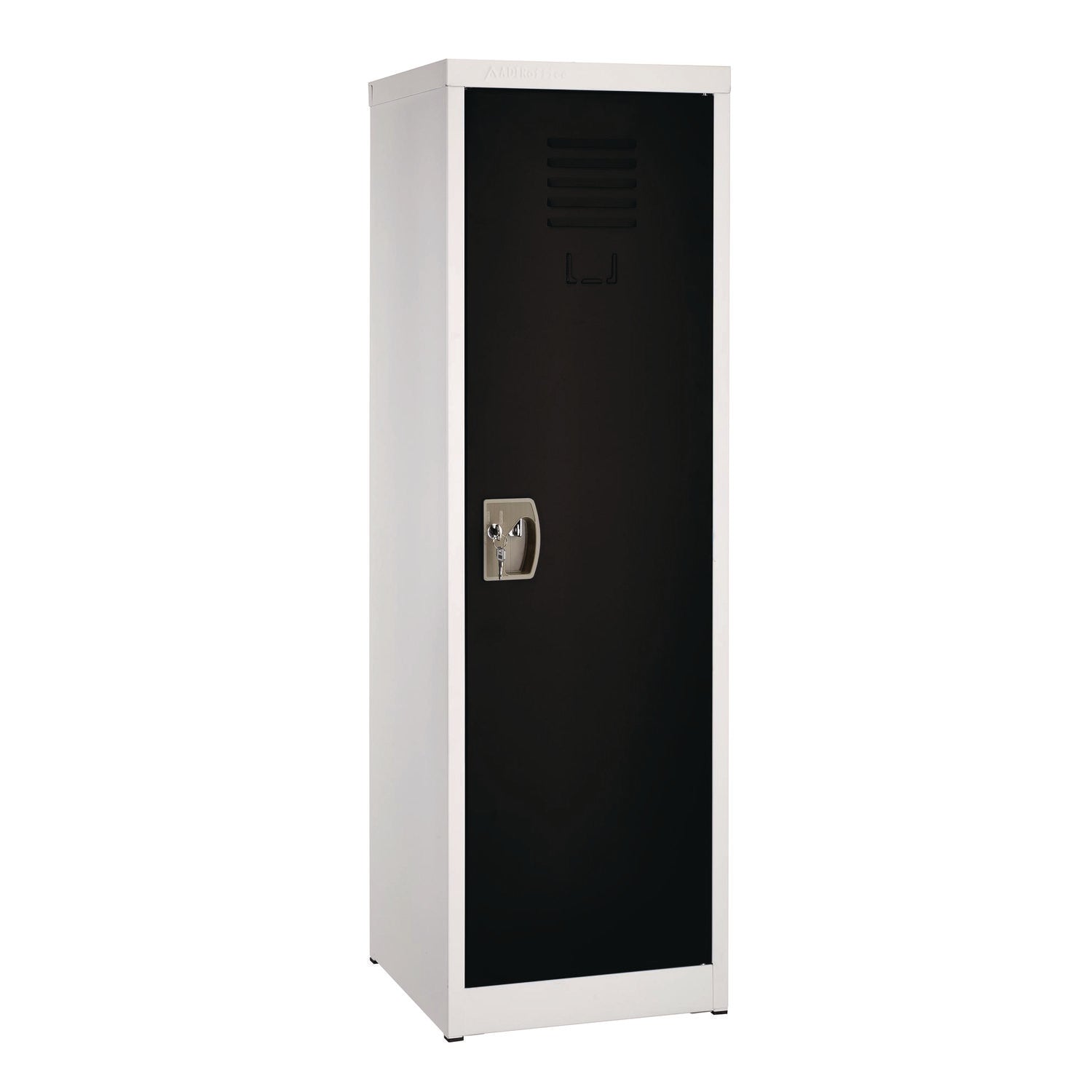 AdirOffice Steel Storage Locker, 1 Compartment, 15 x 15 x 48, Black - Bloom Skins