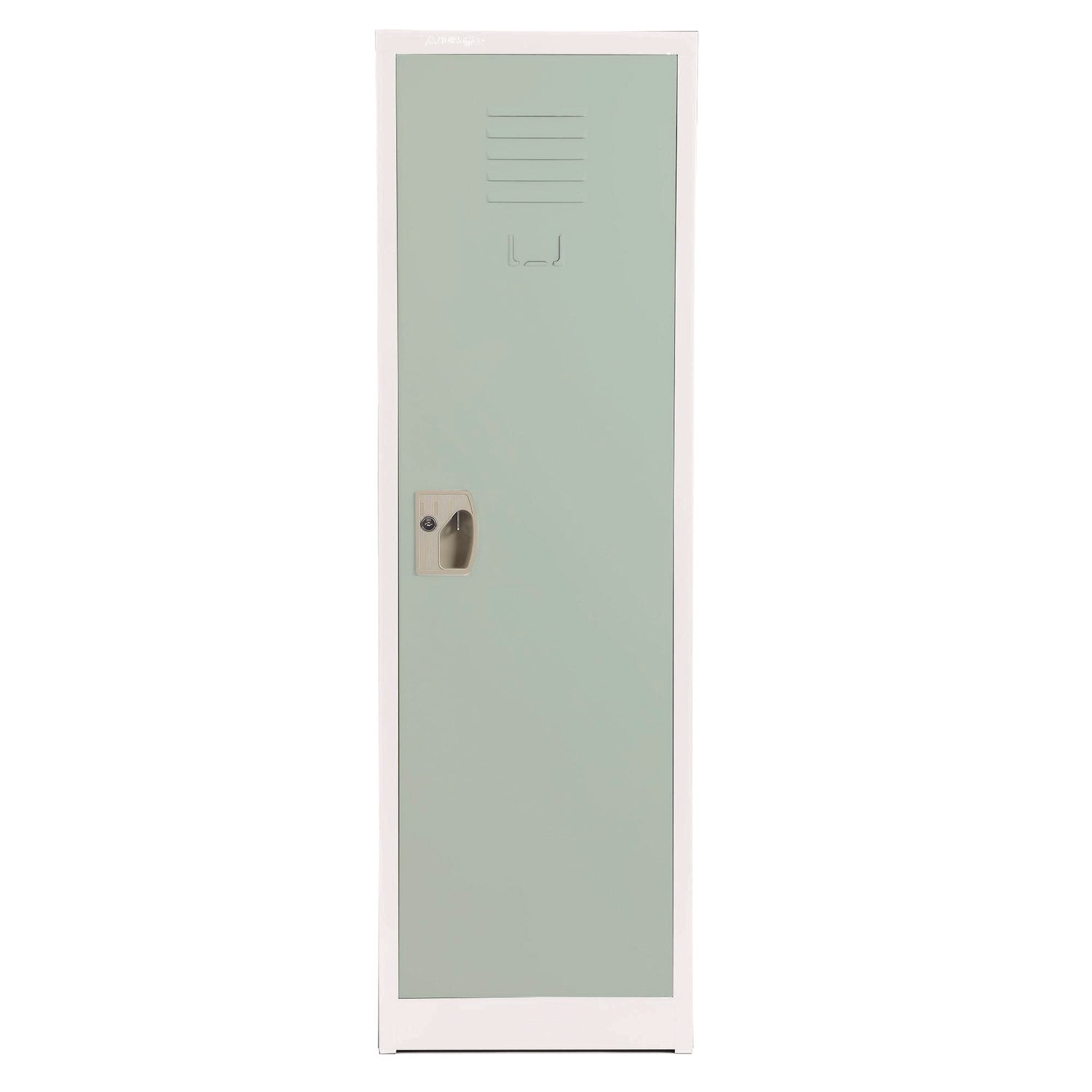 AdirOffice Steel Storage Locker, 1 Compartment, 15 x 15 x 48, Misty Green - Bloom Skins